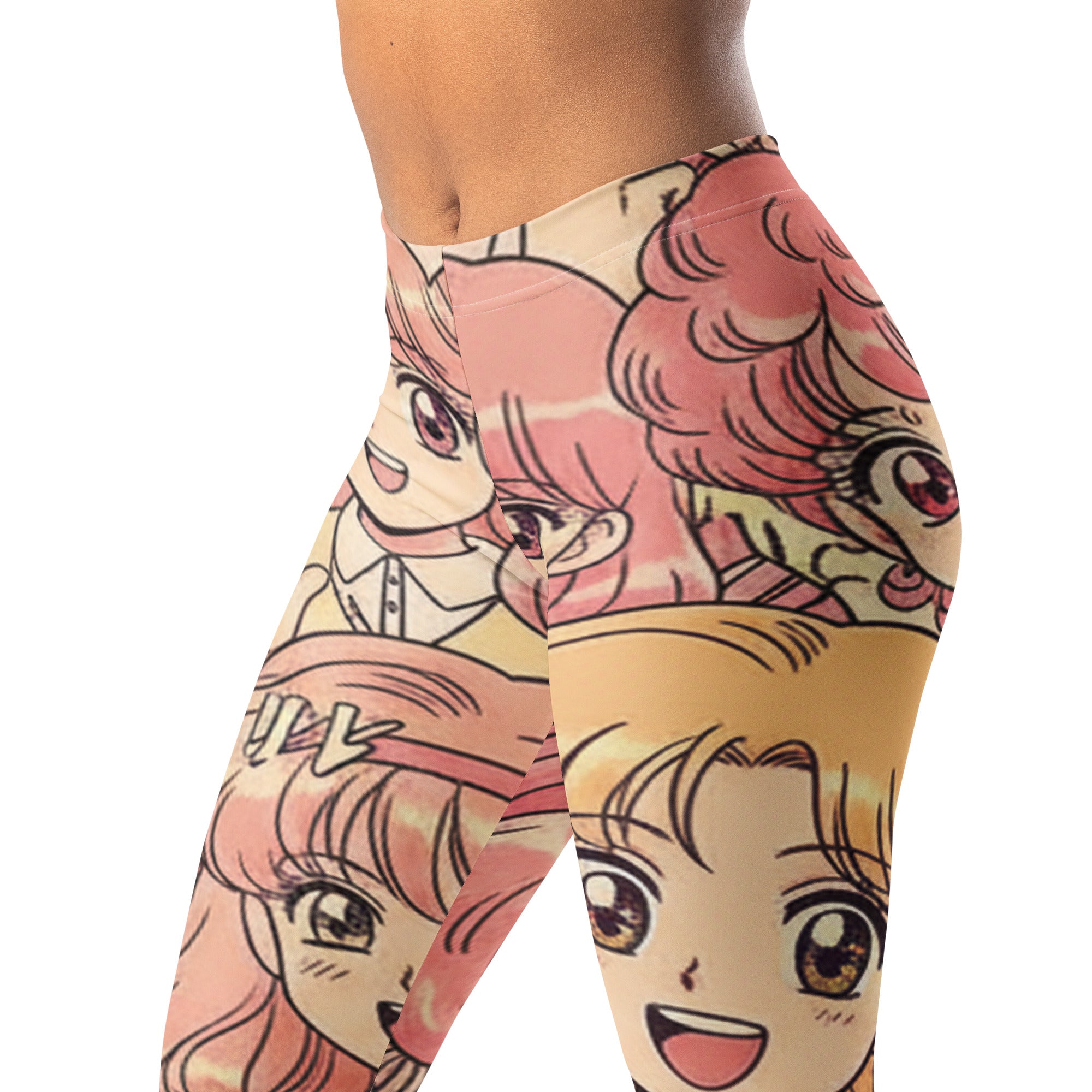 Anime Collage Retro Shojo Leggings | GearBunch