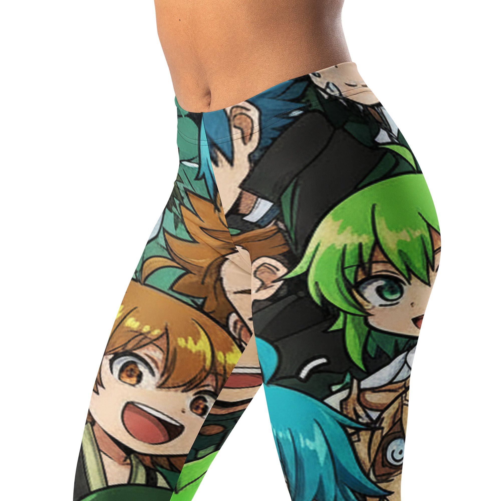 Anime Collage Forest Spirit Leggings | GearBunch