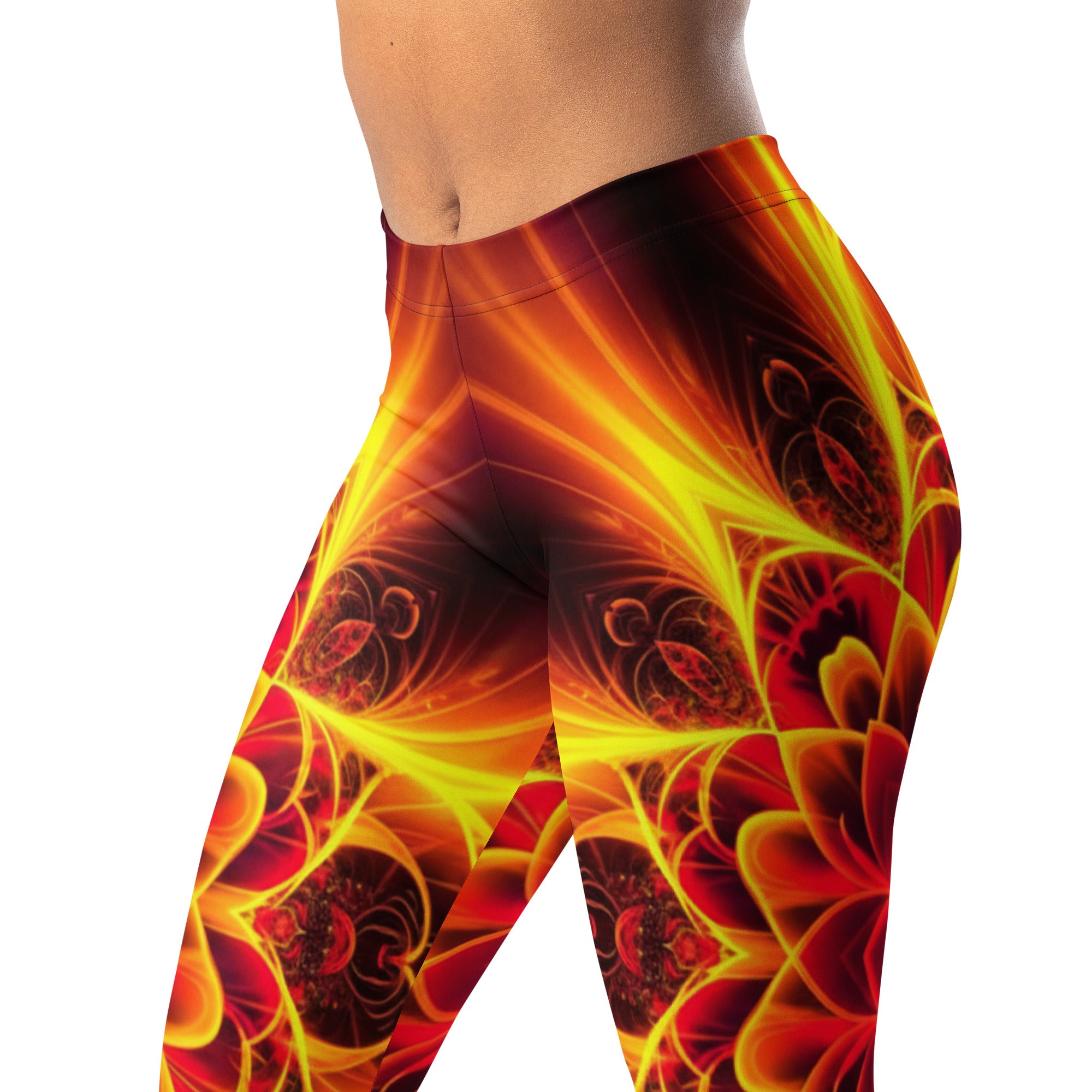Psychedelic Magma Core Leggings | GearBunch