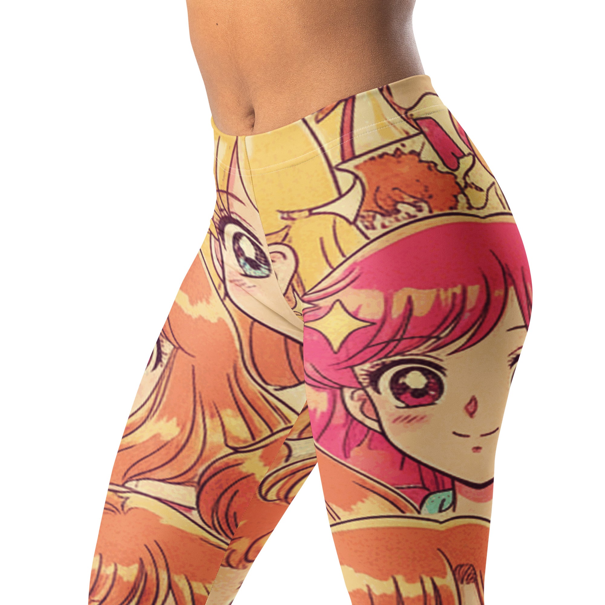 Anime Collage Retro Shojo Leggings | GearBunch