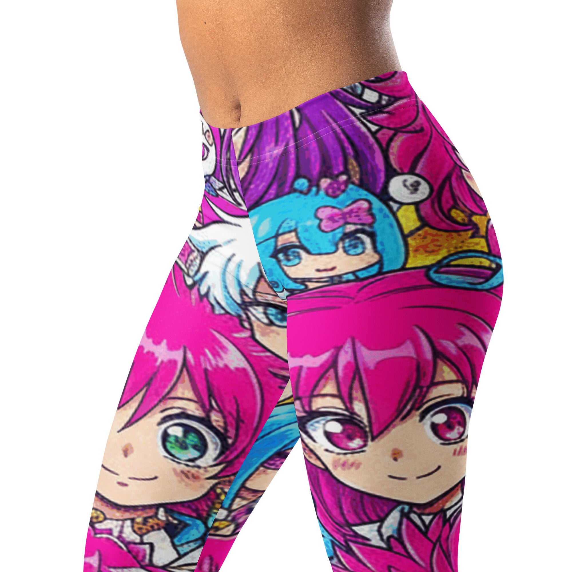 Anime Collage Pop Idol Leggings | GearBunch