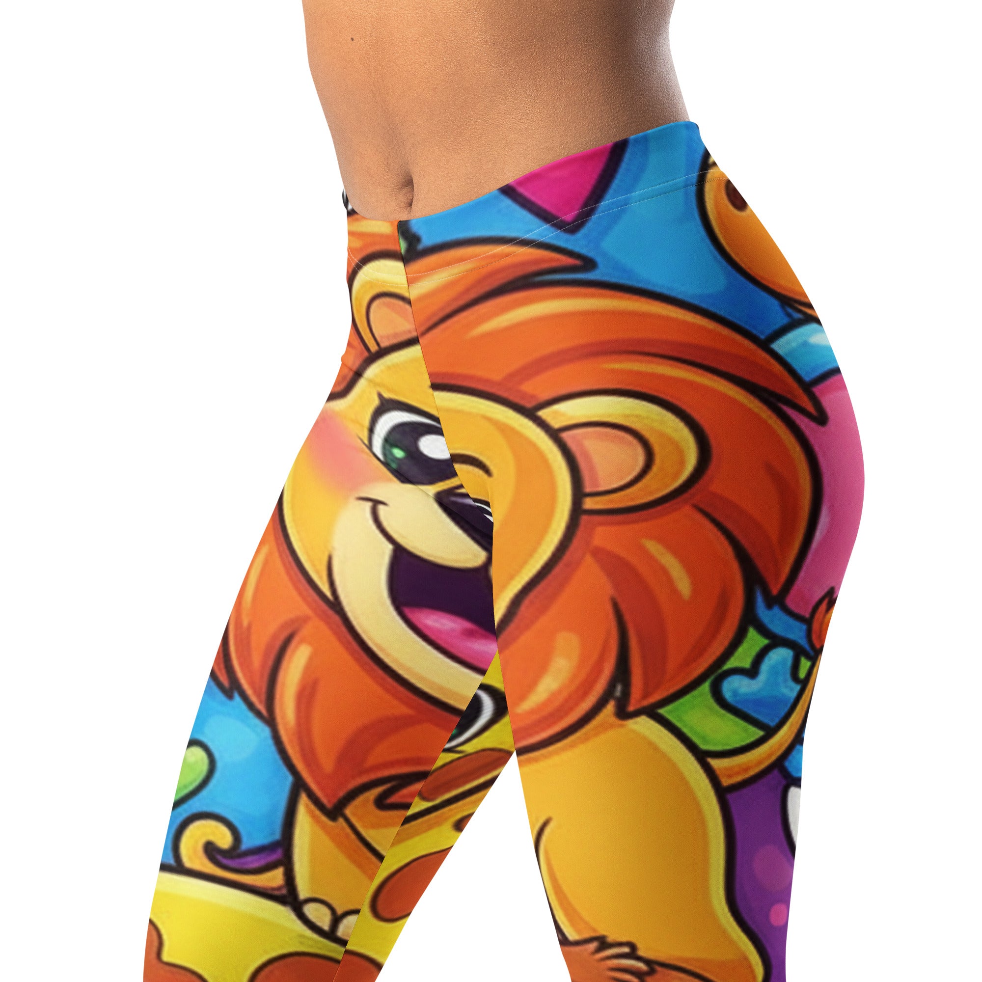 Vibrant Jungle Safari Leggings | GearBunch