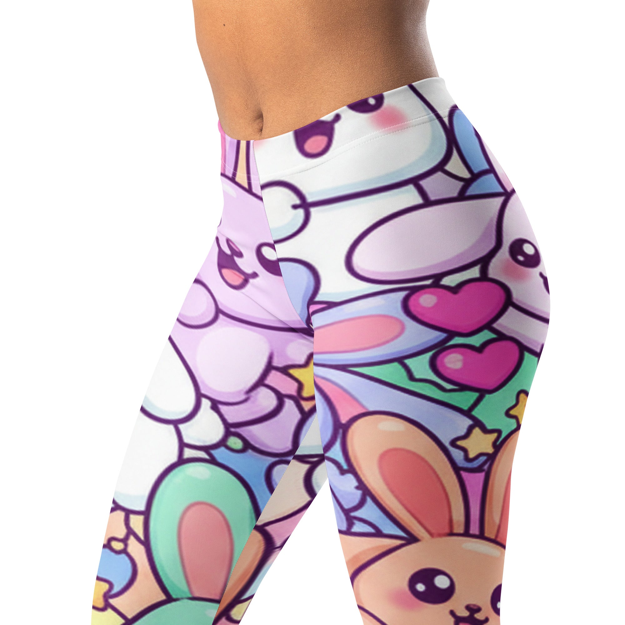Vibrant Bunny Hop Leggings | GearBunch