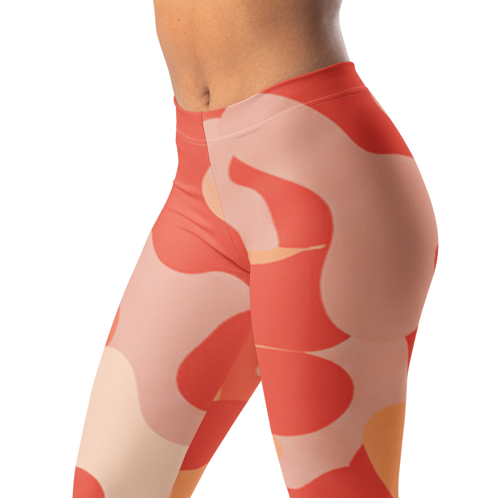 Coral Sunset Camo Leggings | GearBunch