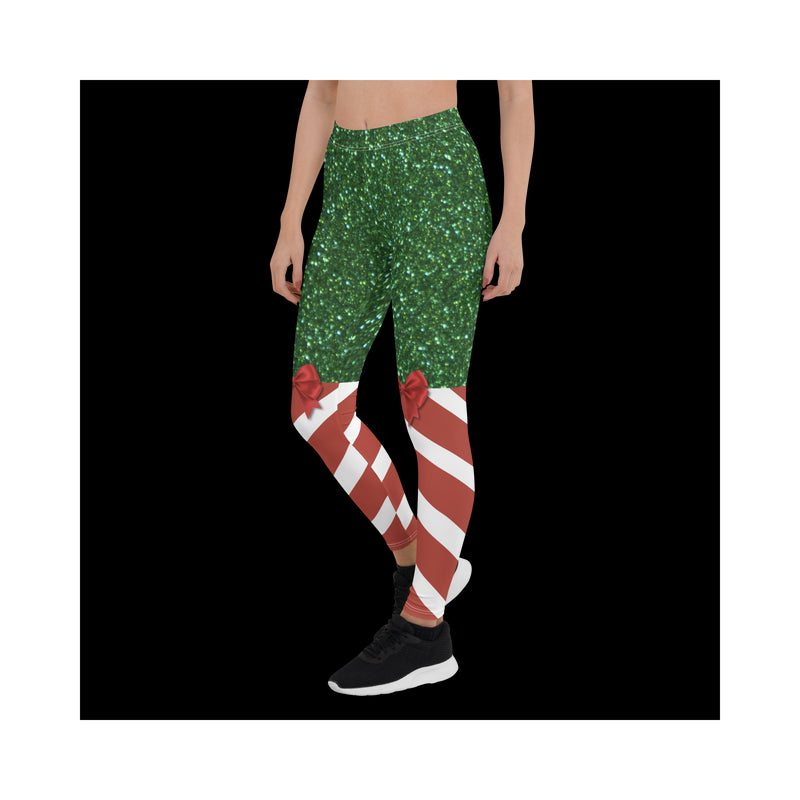 Candy Stripe Christmas Leggings