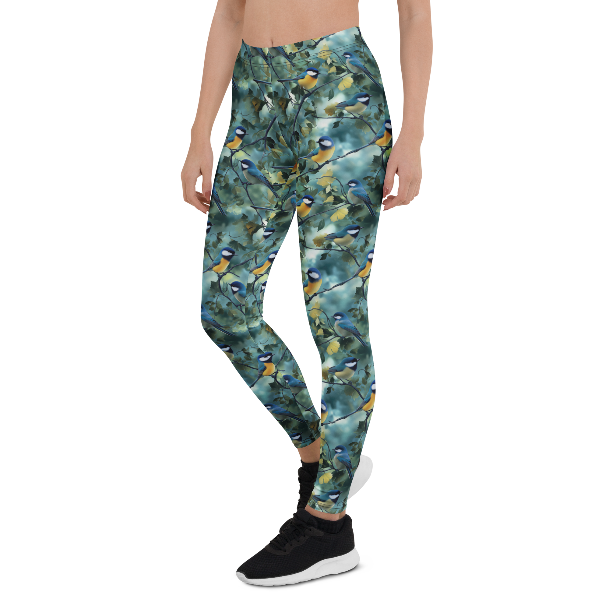 Blue Songbird Leggings Left View