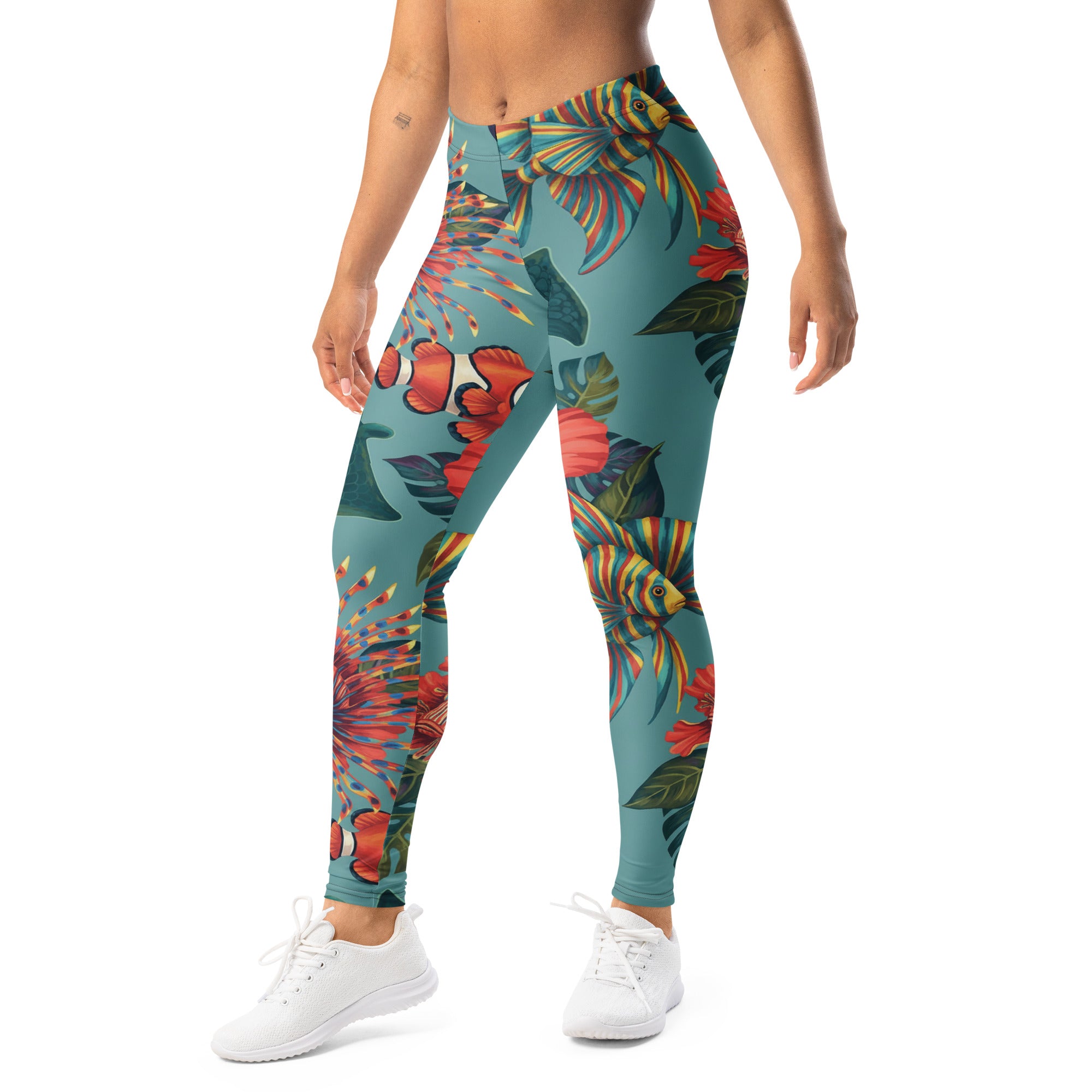 Colorful Tropical Fishes Leggings | GearBunch