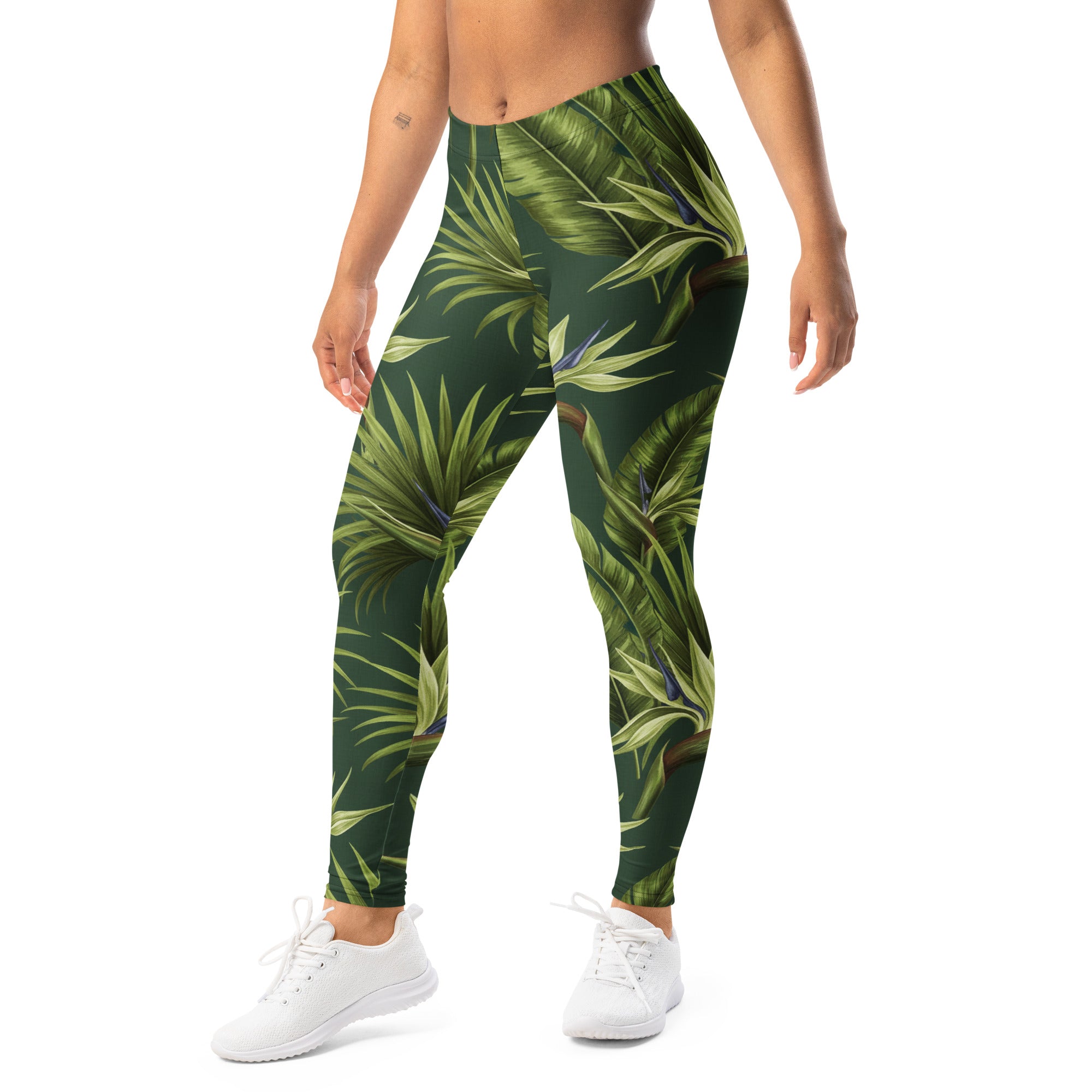 Tropical Palm Grove Leggings | GearBunch