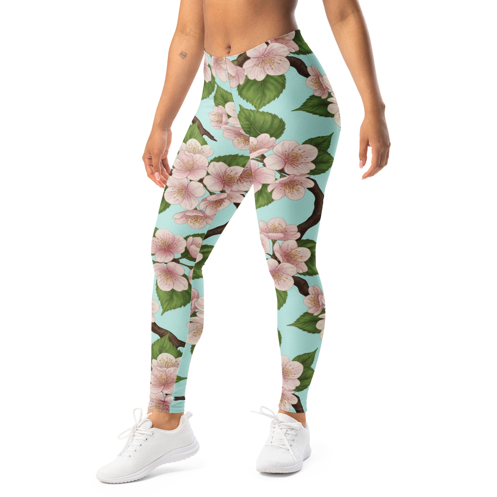 Cherry Blossom Branches Leggings | GearBunch