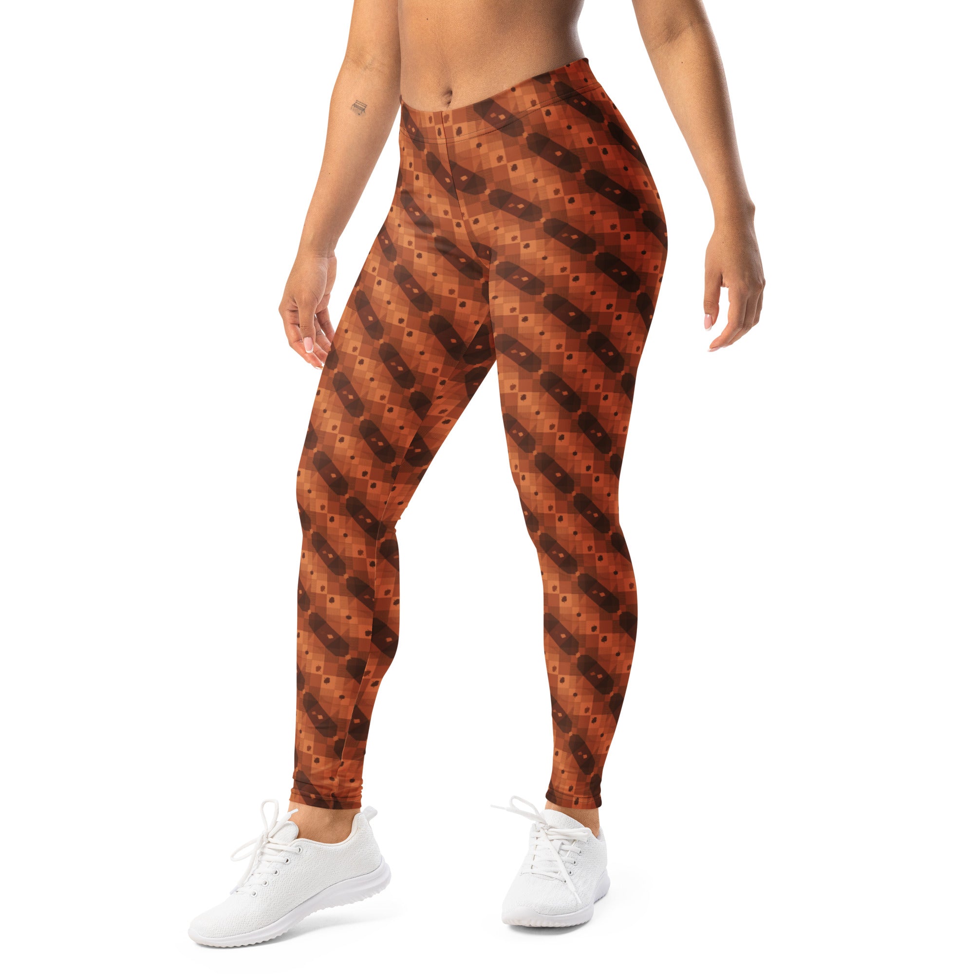 Autumn Gingham Check Leggings | GearBunch