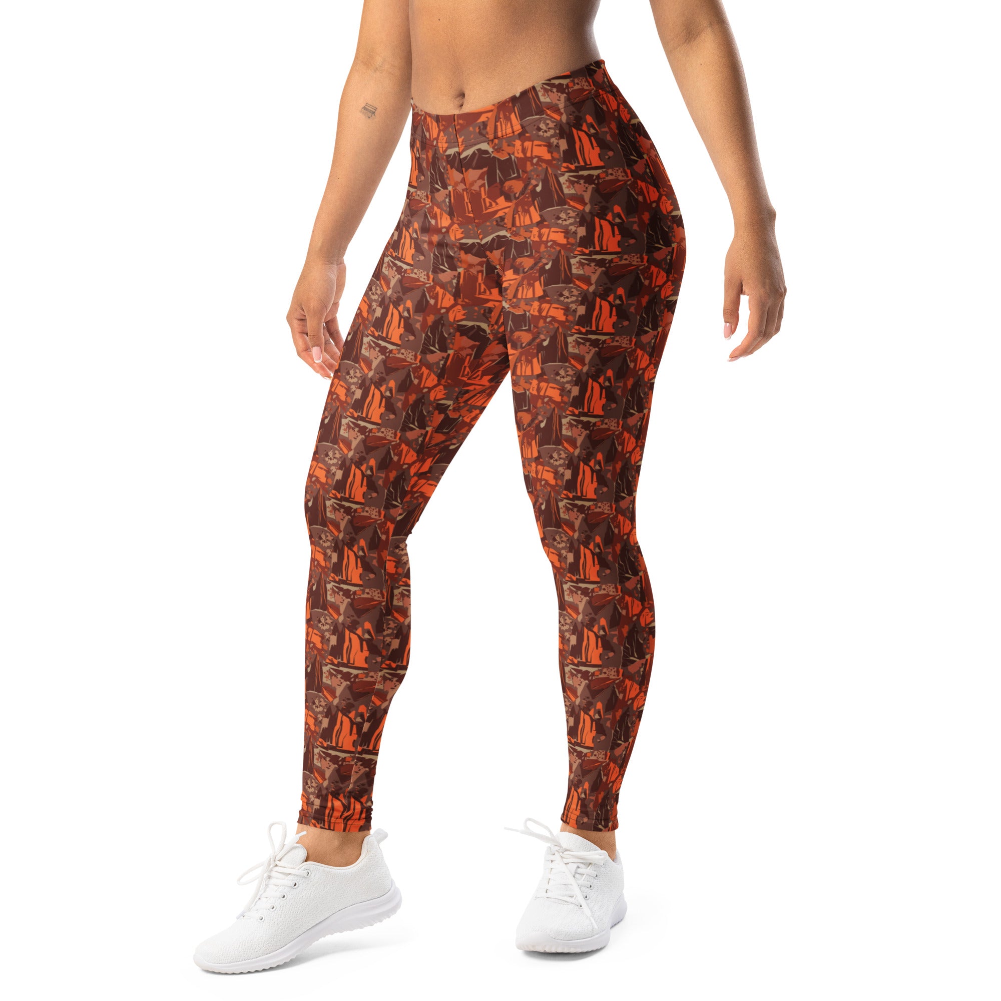 Broken Desert Landscape Leggings | GearBunch