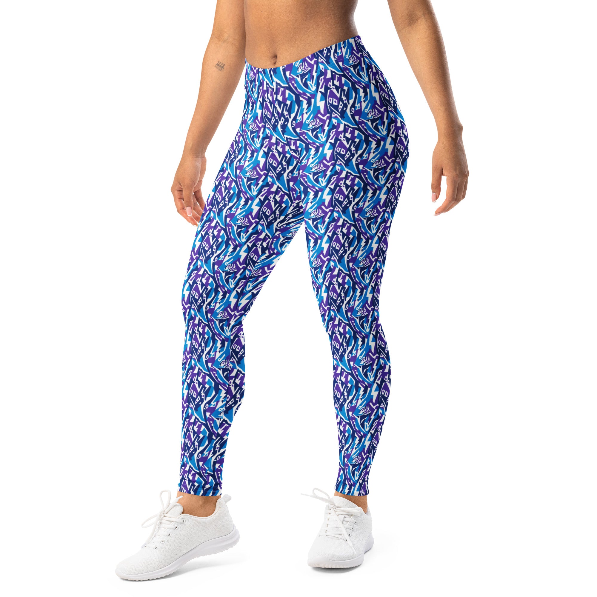 Aquarius Electric Waves Leggings | GearBunch