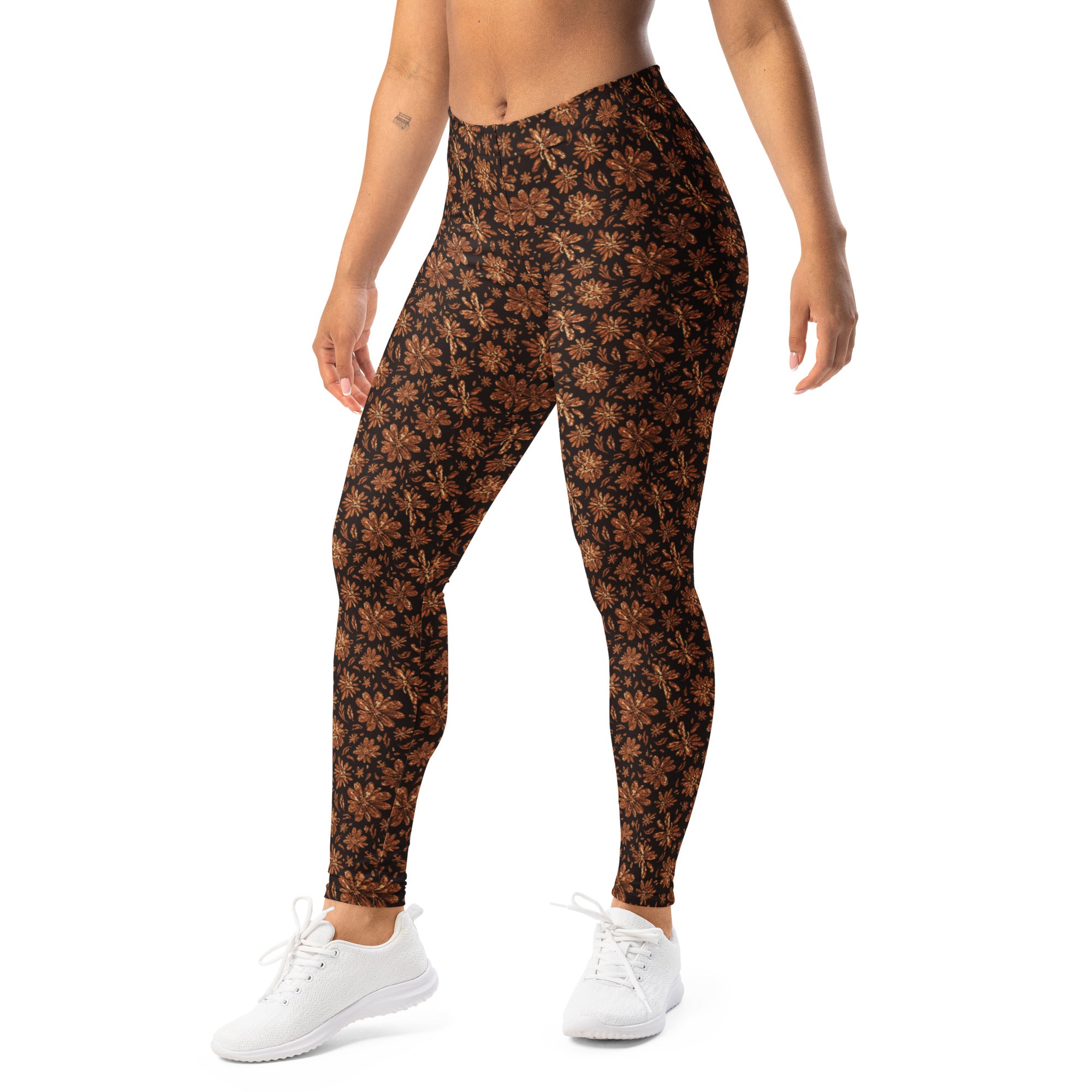 Copper Wildflower Leggings | GearBunch
