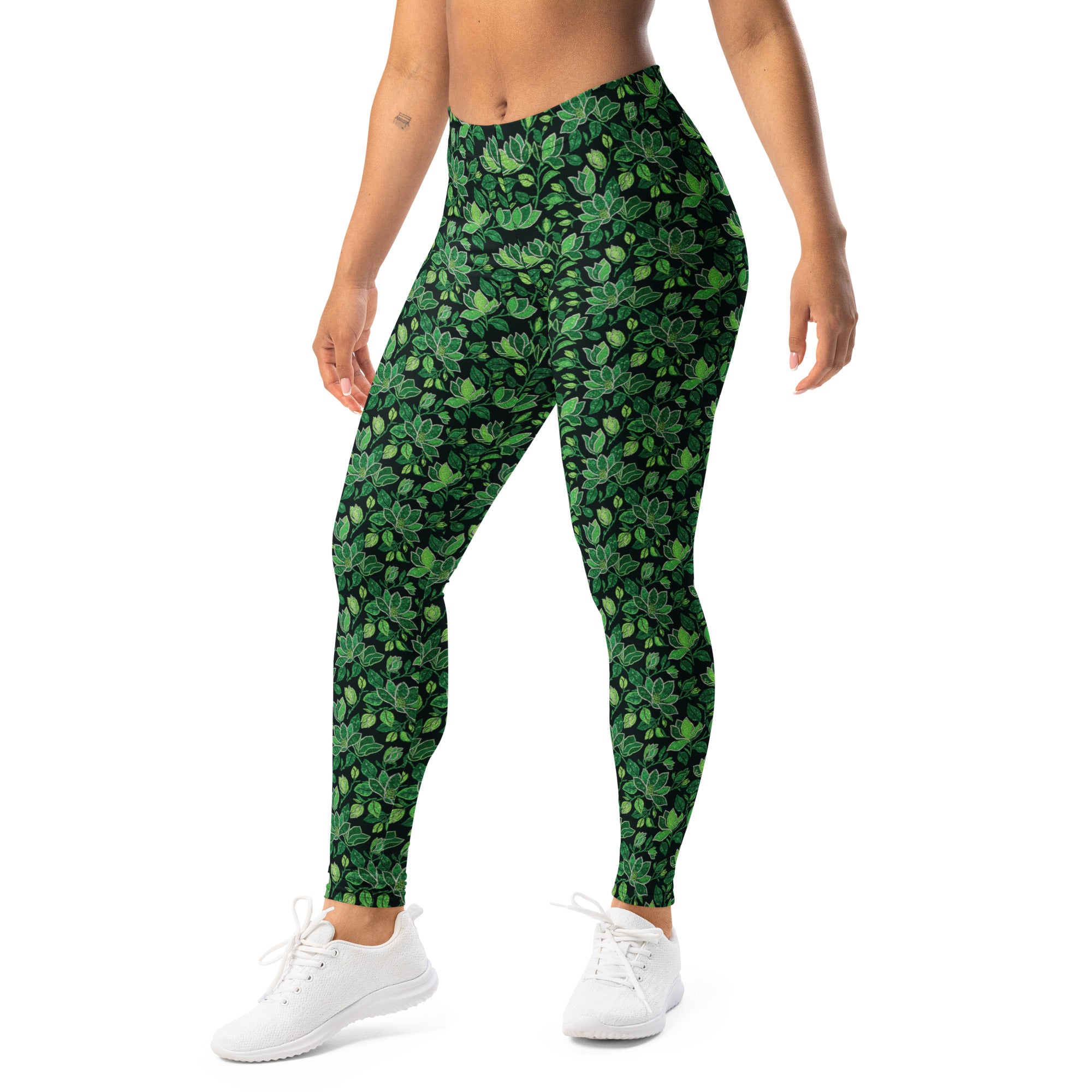 Emerald Paillette Magnolia Leggings | GearBunch