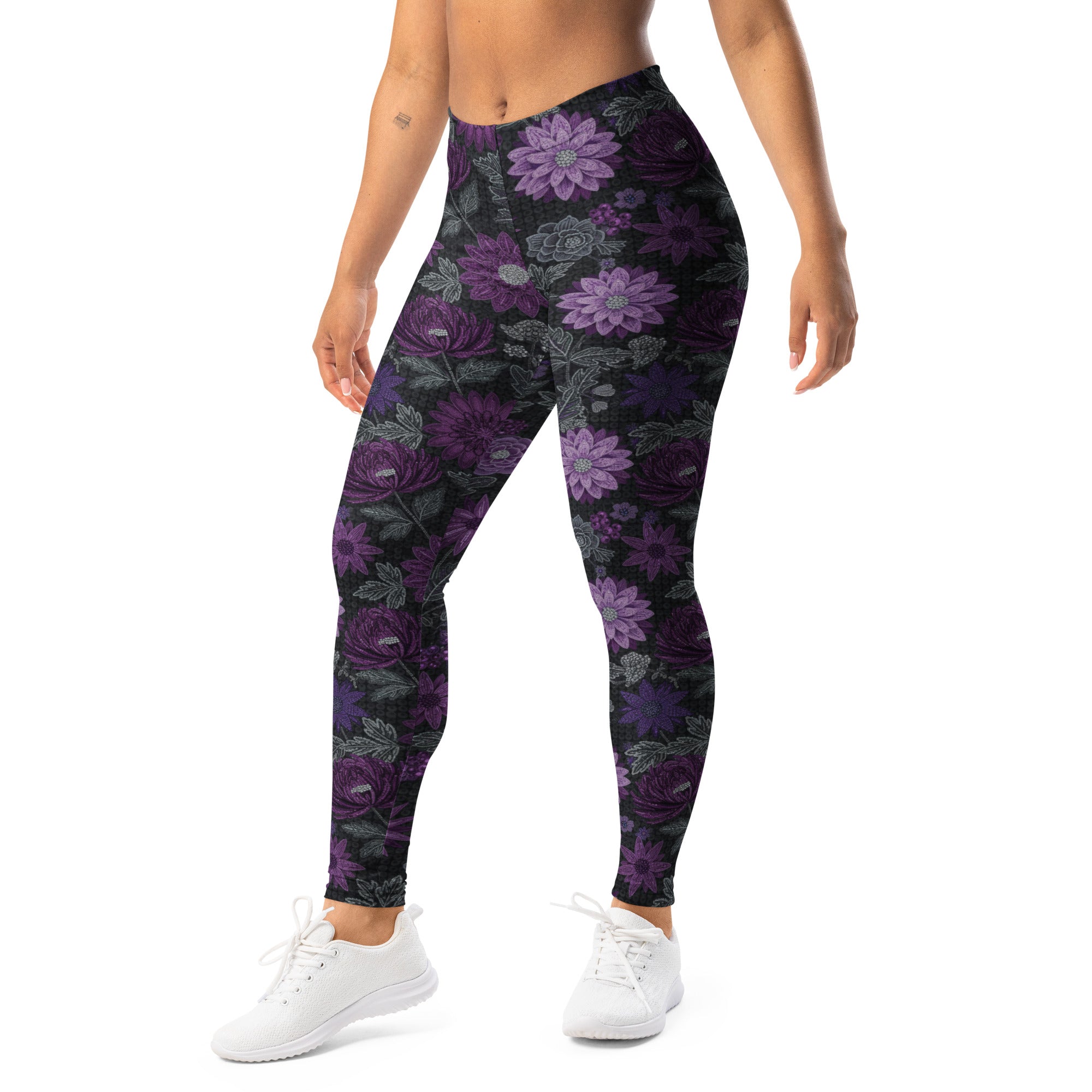 Jewel Orchid Paillette Leggings | GearBunch