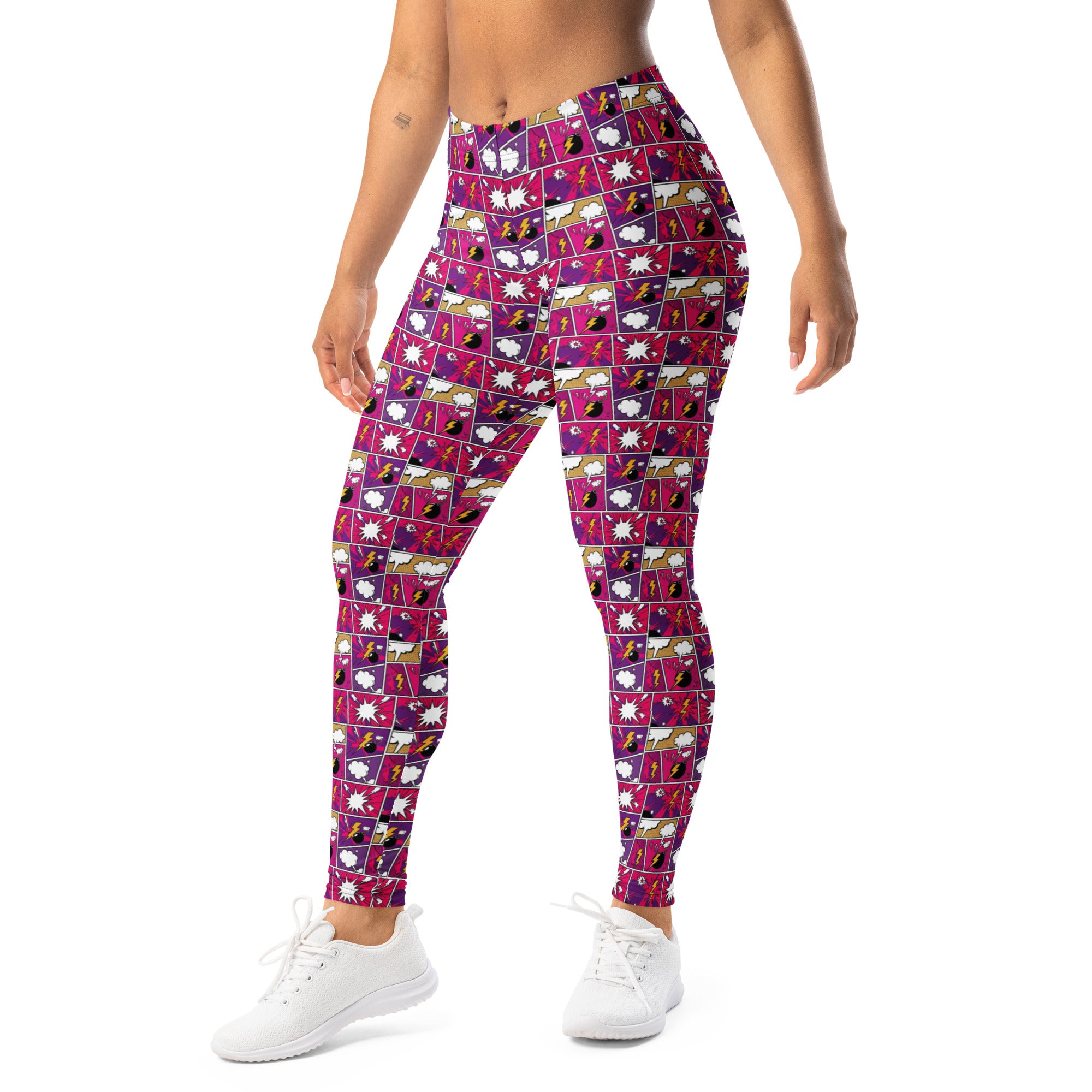 Comic Strip Girl Power Leggings | GearBunch