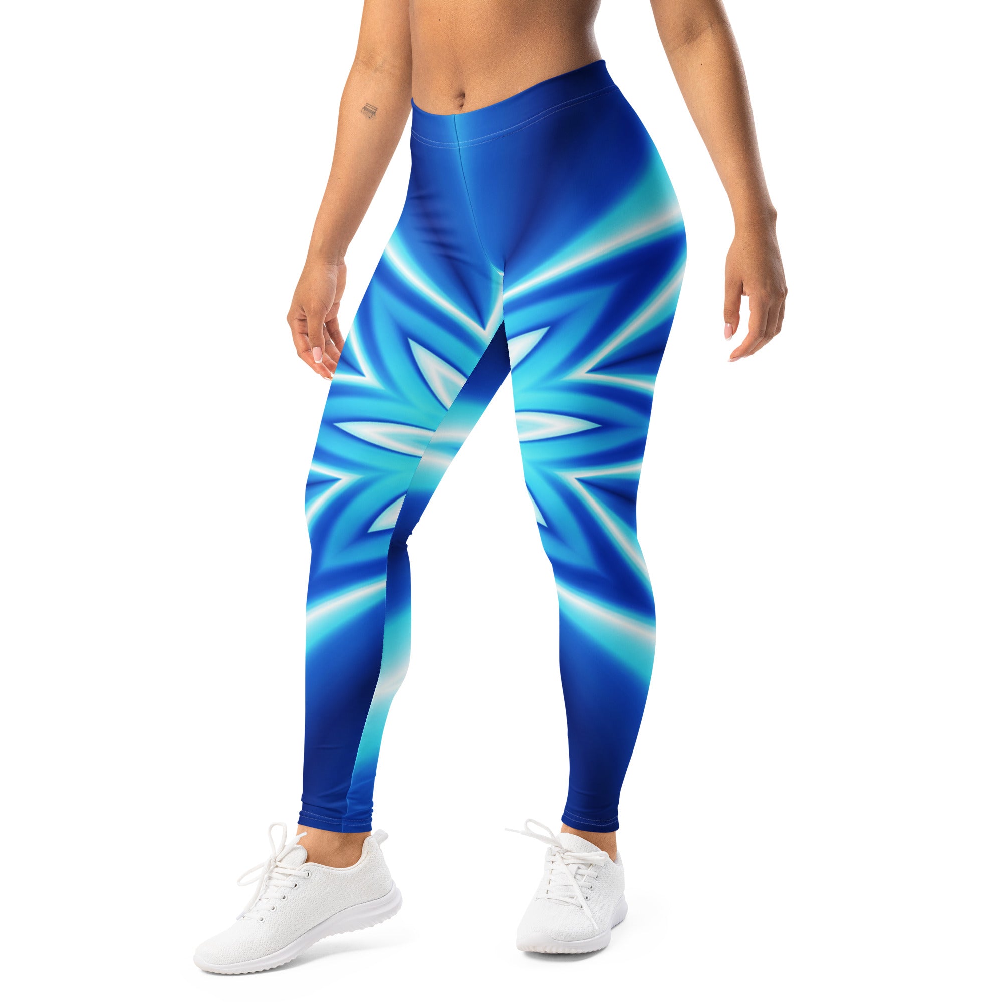 Psychedelic Electric Ocean Leggings | GearBunch