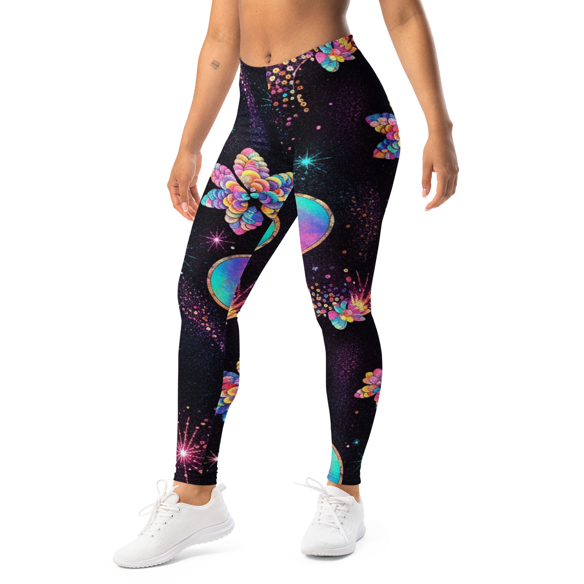 Holographic Paillette Fantasy Leggings | GearBunch