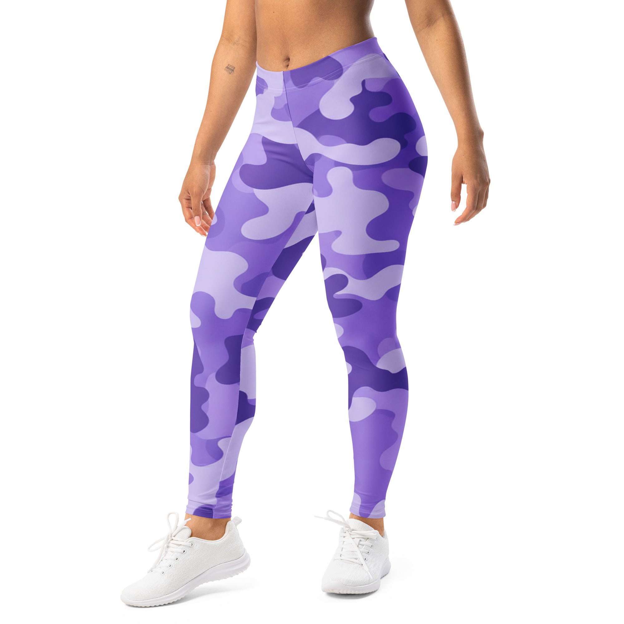 Lavender Camo Leggings | GearBunch