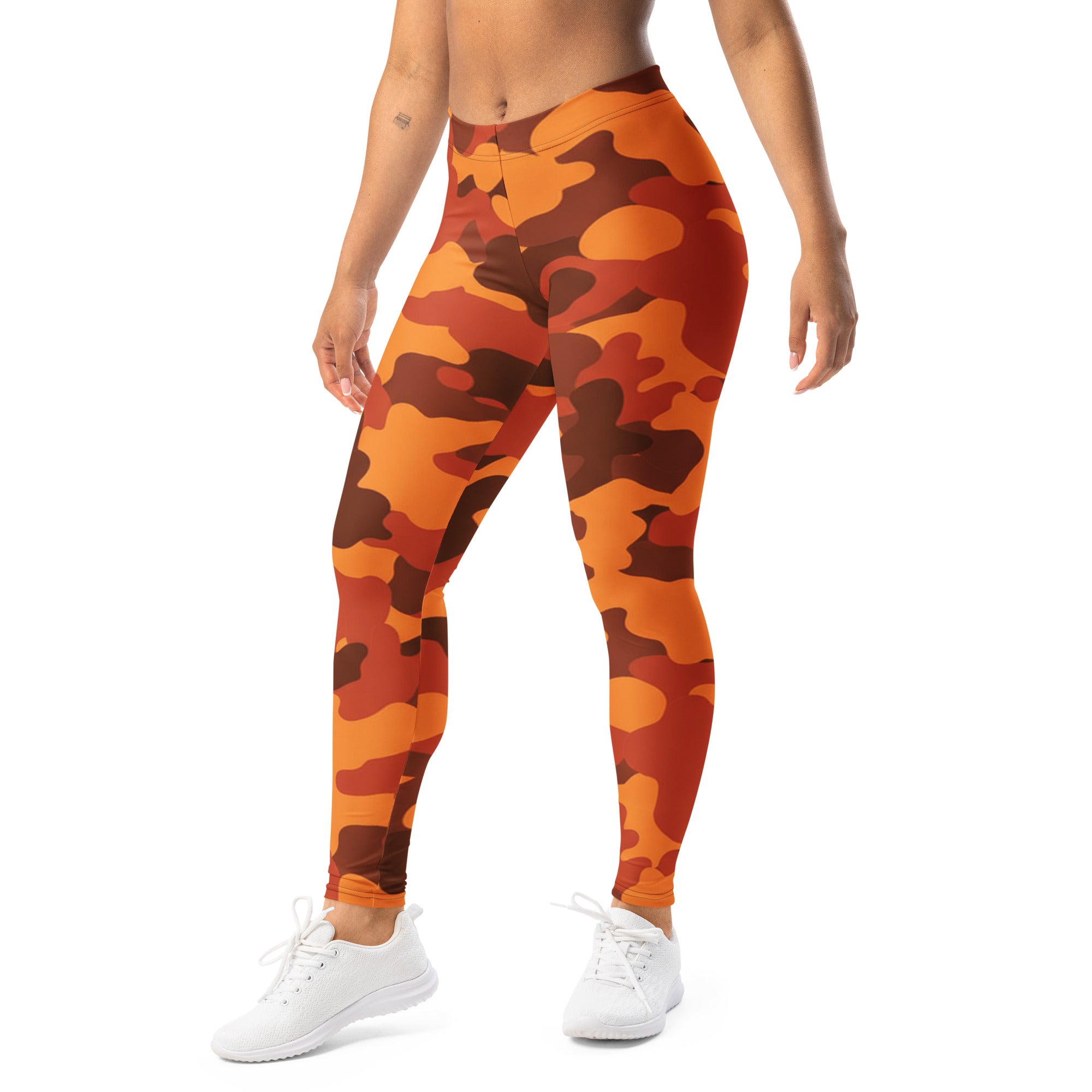 Burnt Orange Camo Leggings | GearBunch