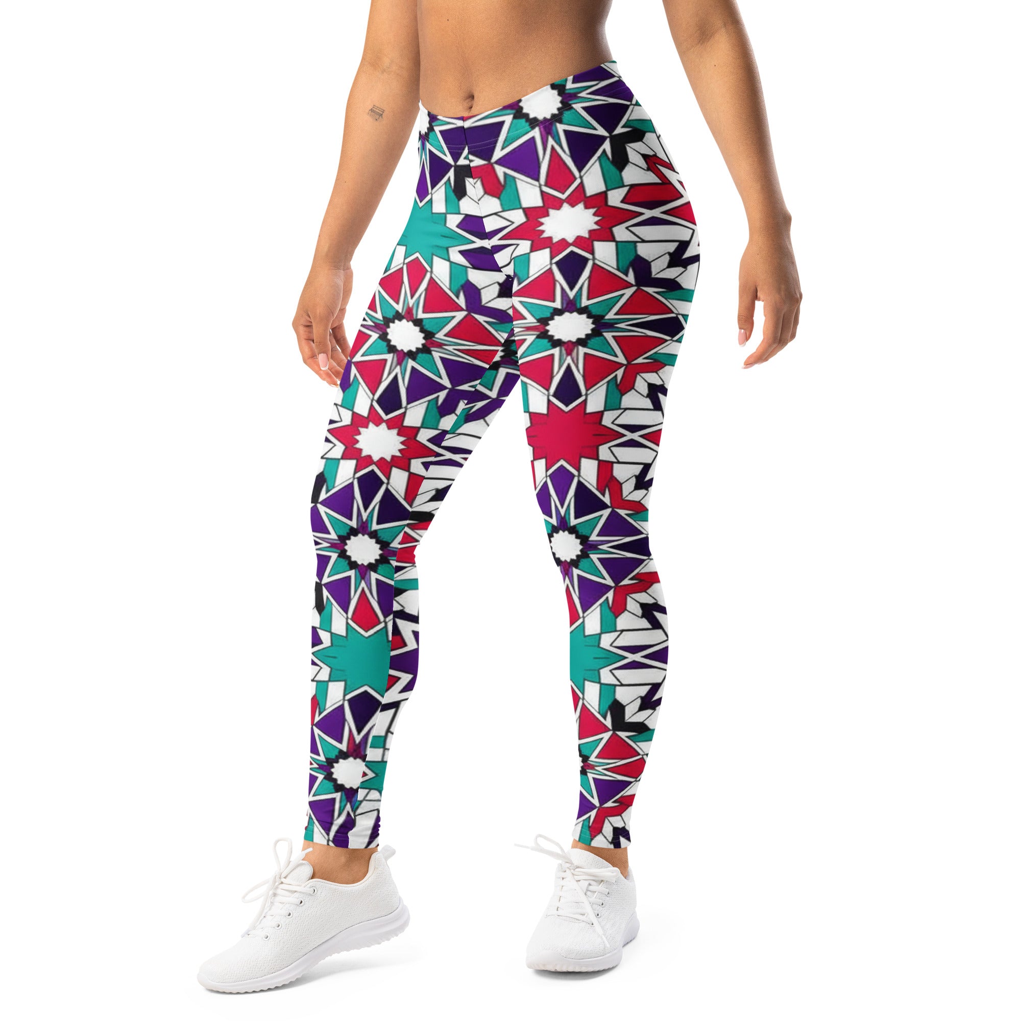 Zellige Crimson Teal Leggings | GearBunch