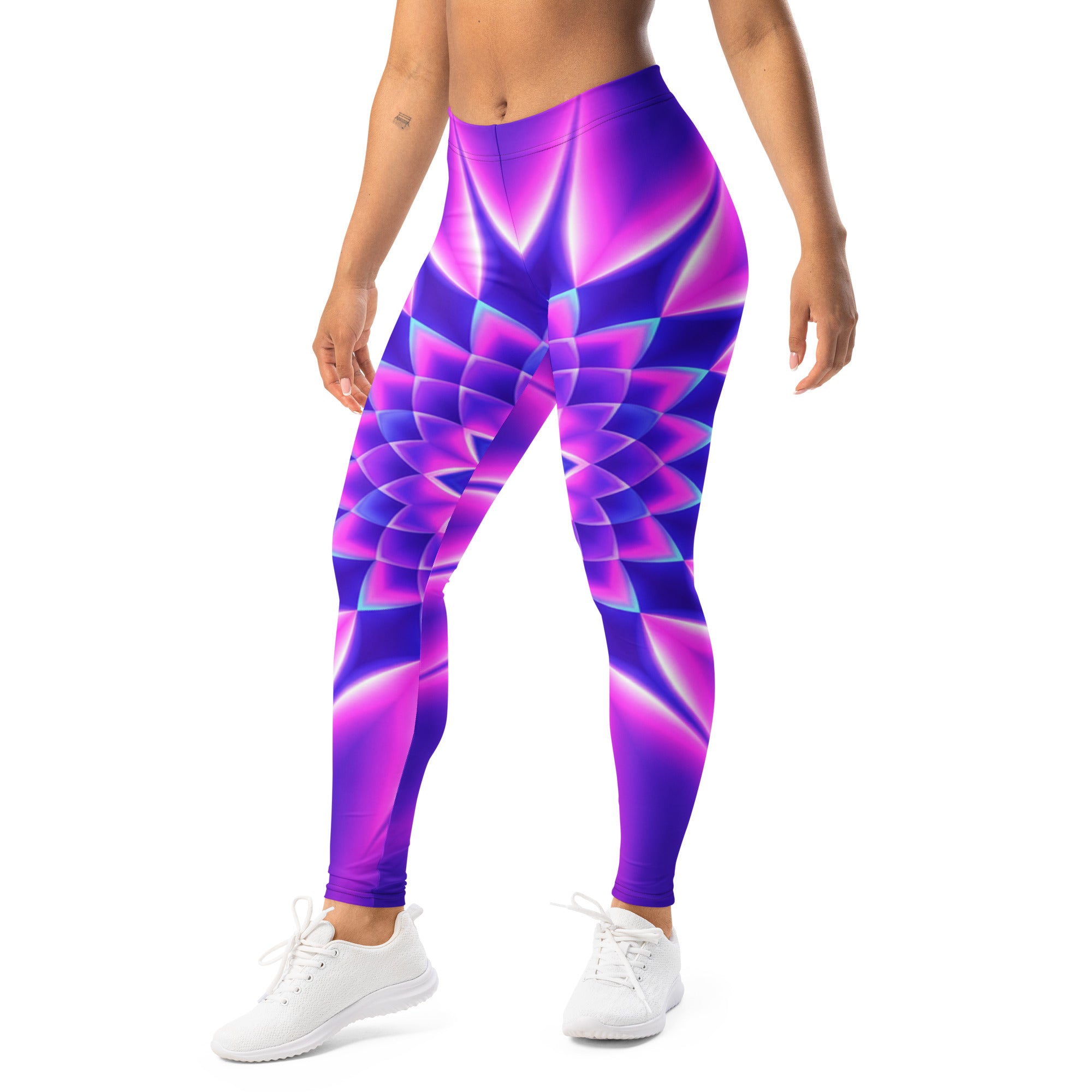 Psychedelic Cosmic Violet Leggings | GearBunch