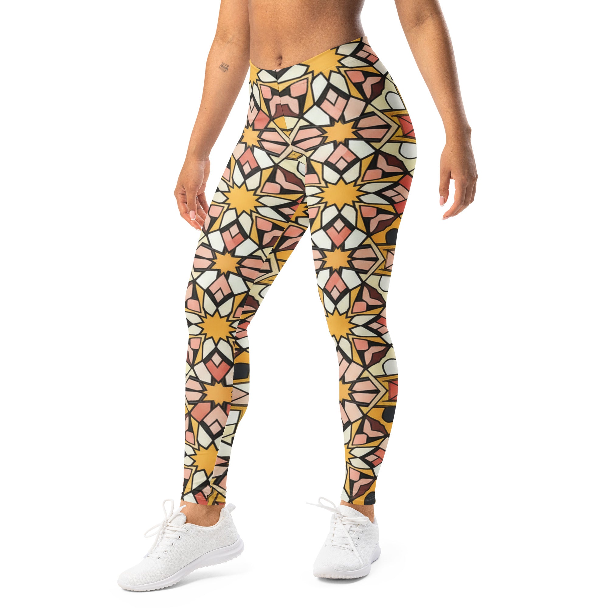 Zellige Blush Gold Leggings | GearBunch