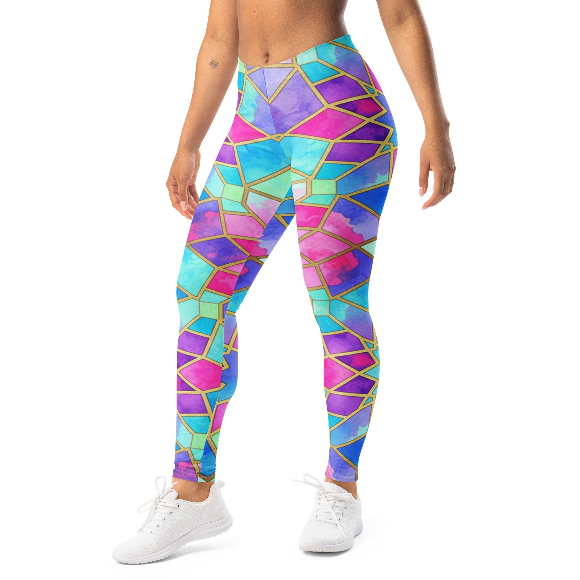Arabic Violet Dream Leggings | GearBunch