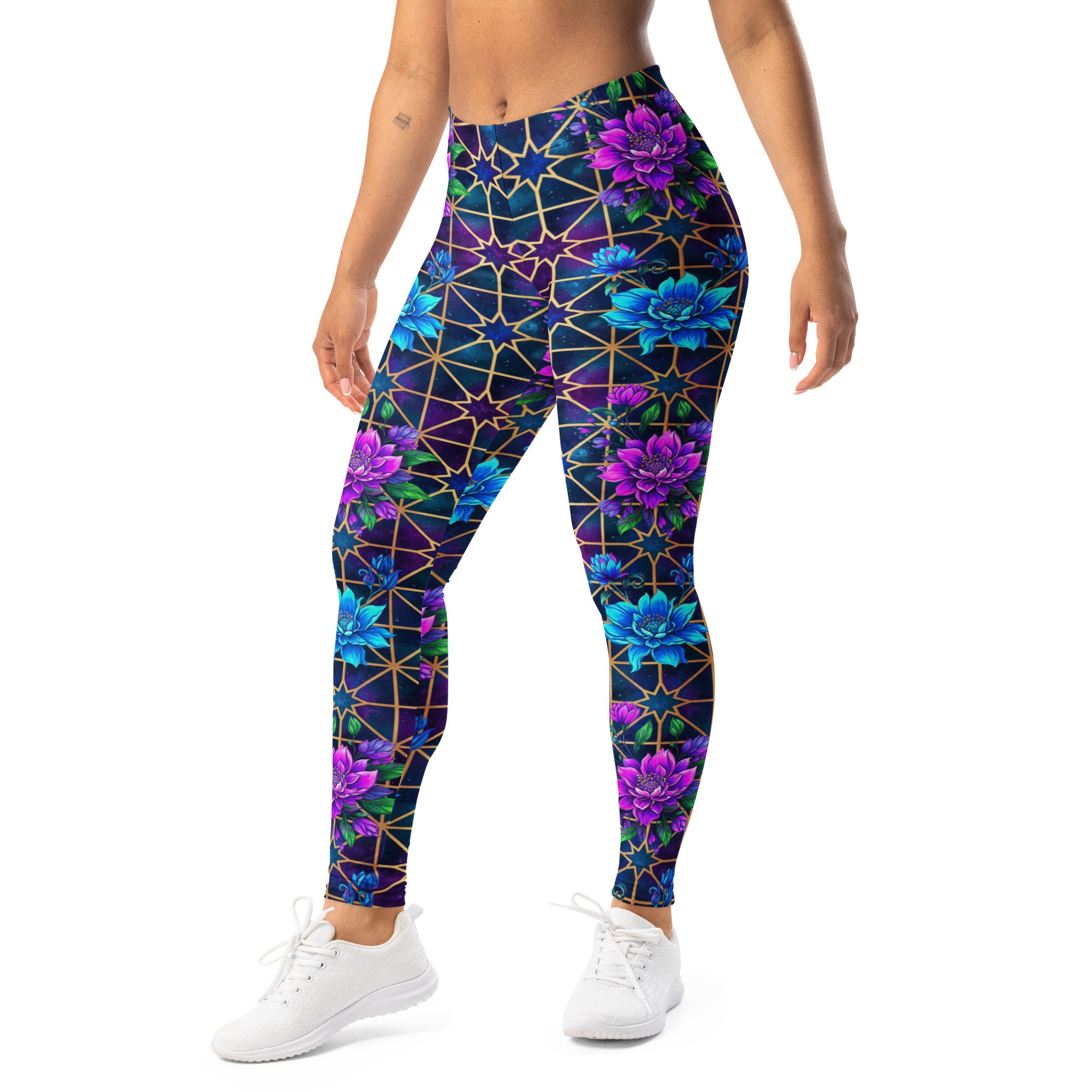 Arabic Galaxy Midnight Leggings | GearBunch