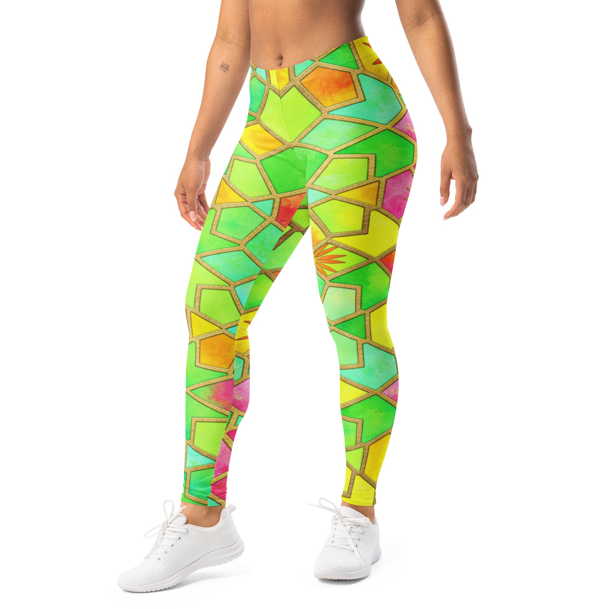 Arabic Tropical Punch Leggings | GearBunch