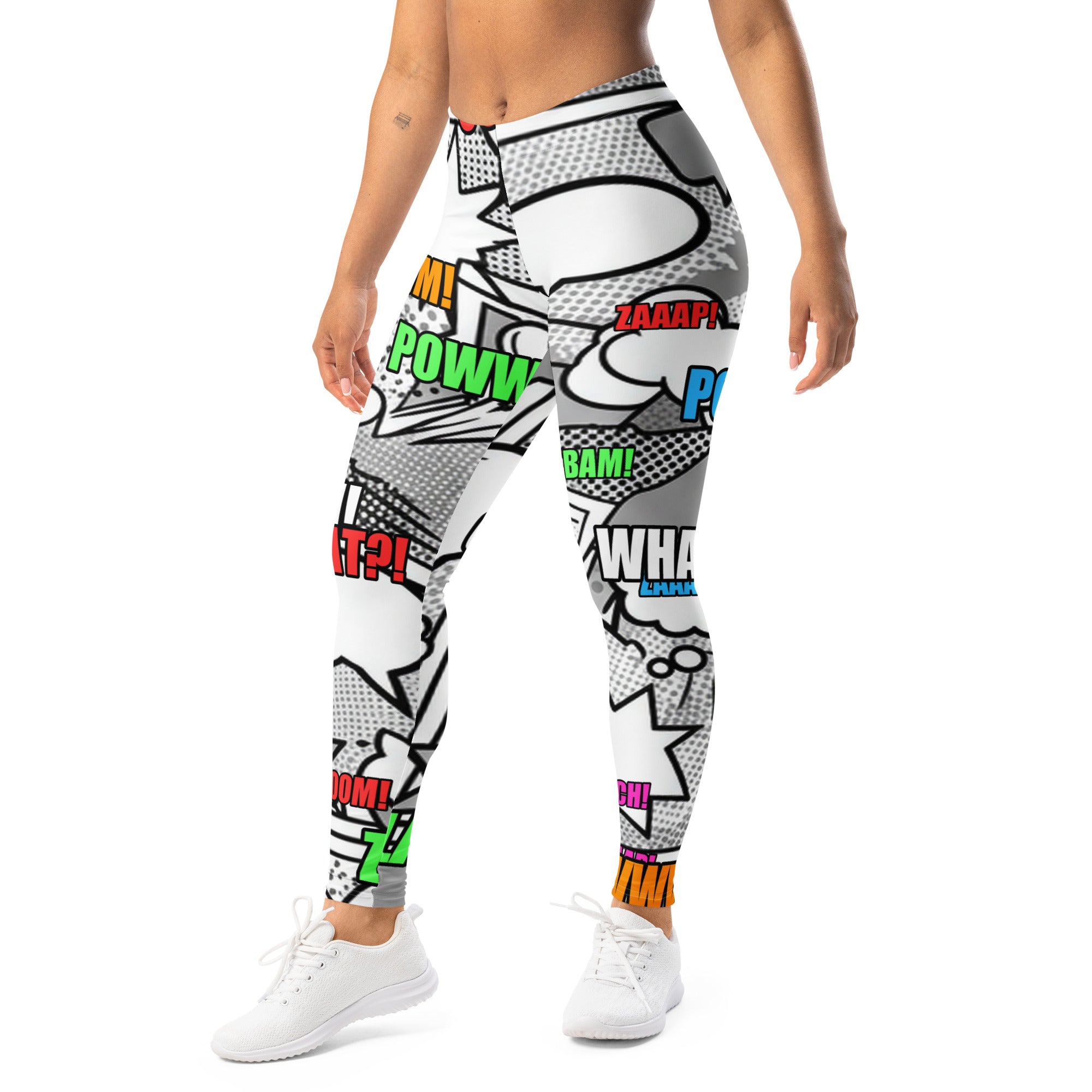 Comic Pop Monochrome Leggings | GearBunch
