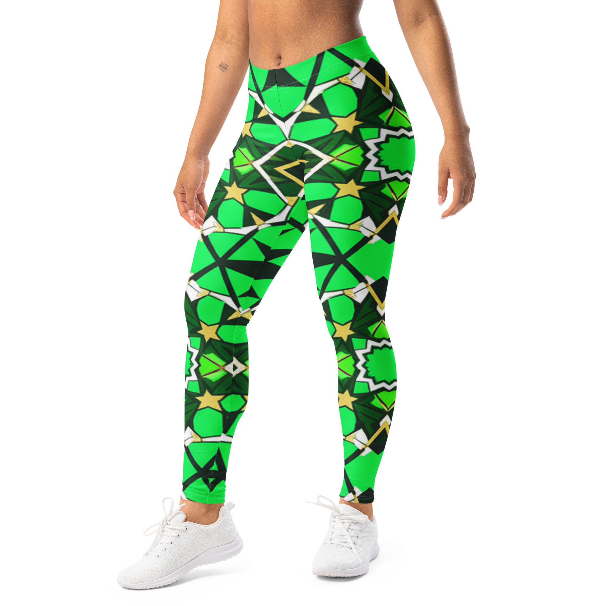 Zellige Emerald Gold Leggings | GearBunch
