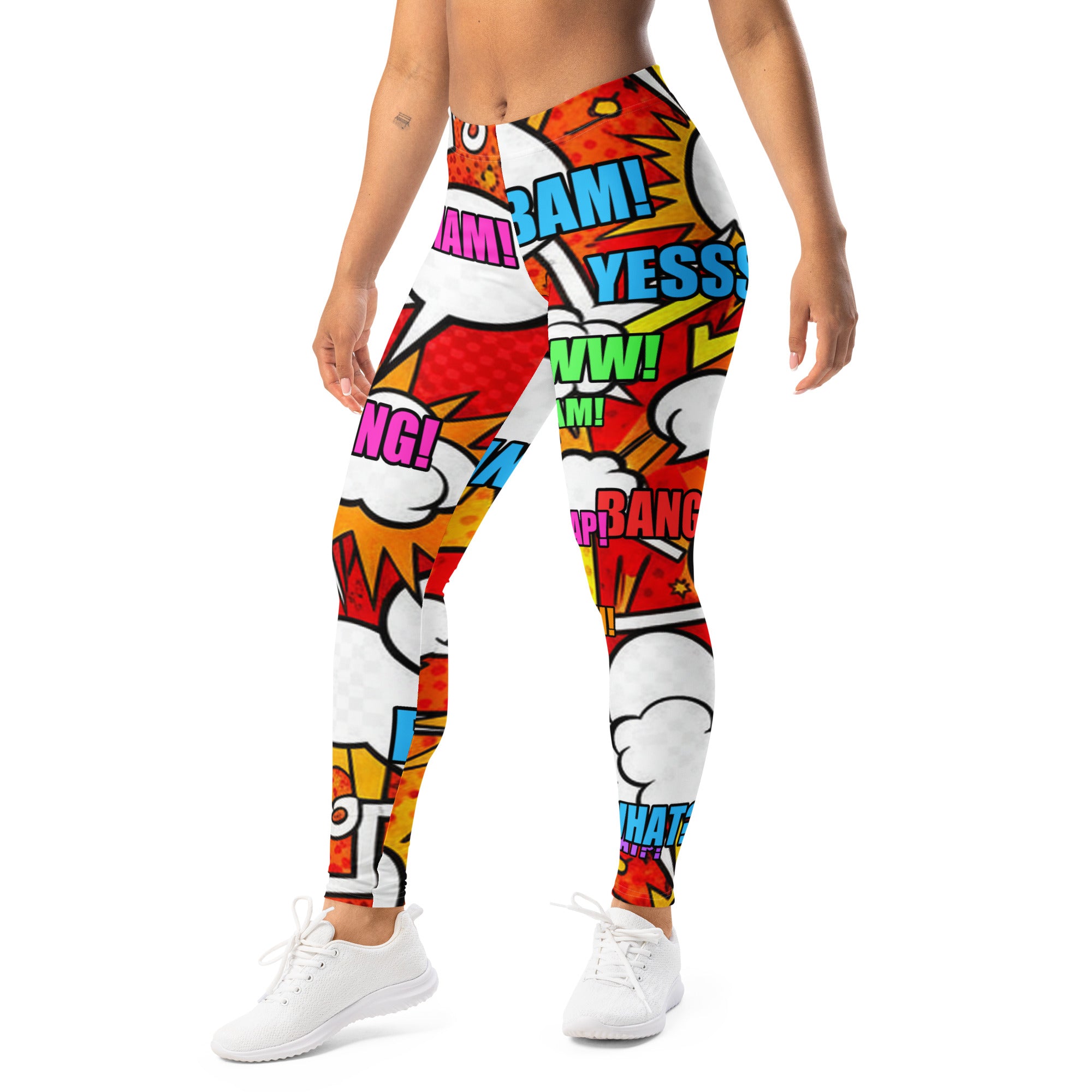 Comic Pop Fire Engine Leggings | GearBunch