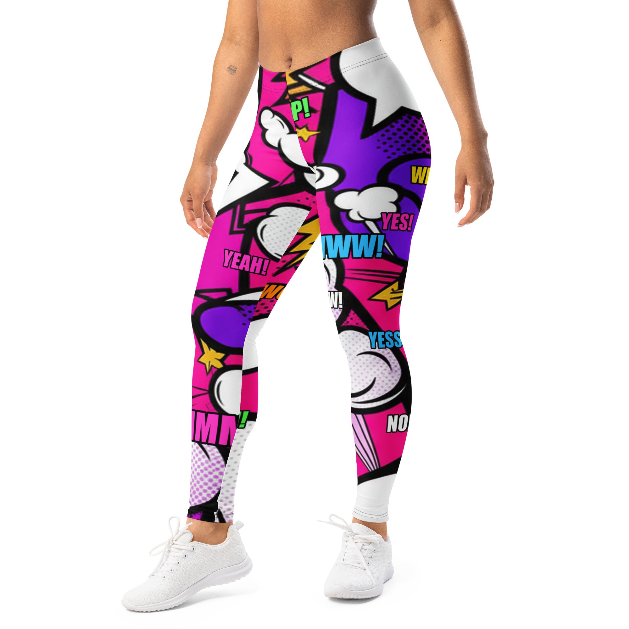 Comic Strip Girl Power Leggings | GearBunch