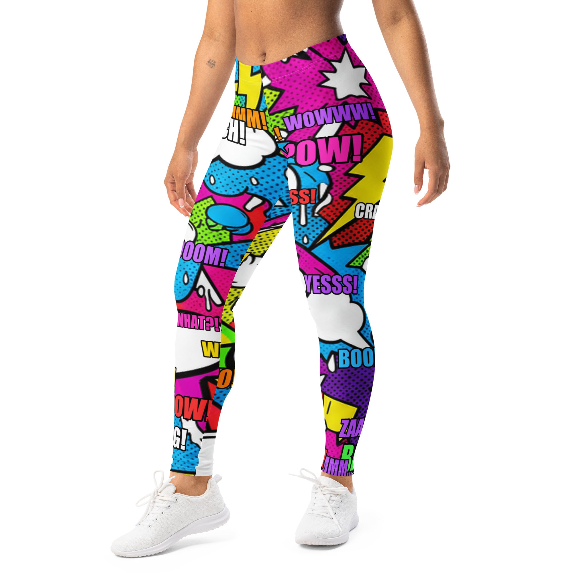 Comic Strip Graffiti Street Leggings | GearBunch