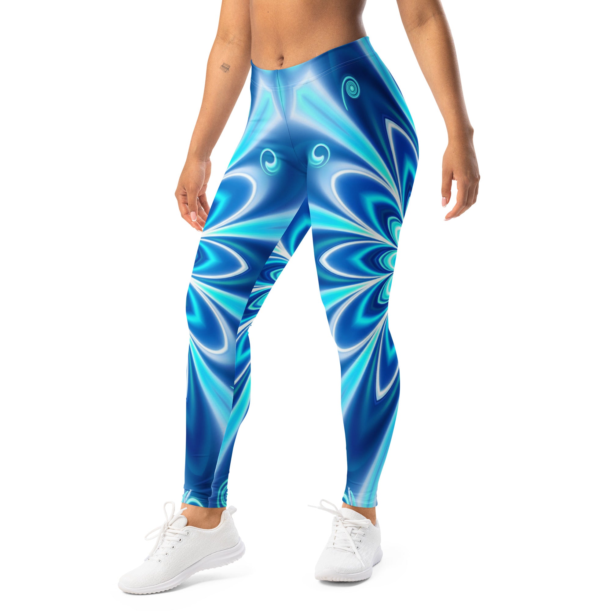 Electric Ocean Psychedelic Leggings | GearBunch