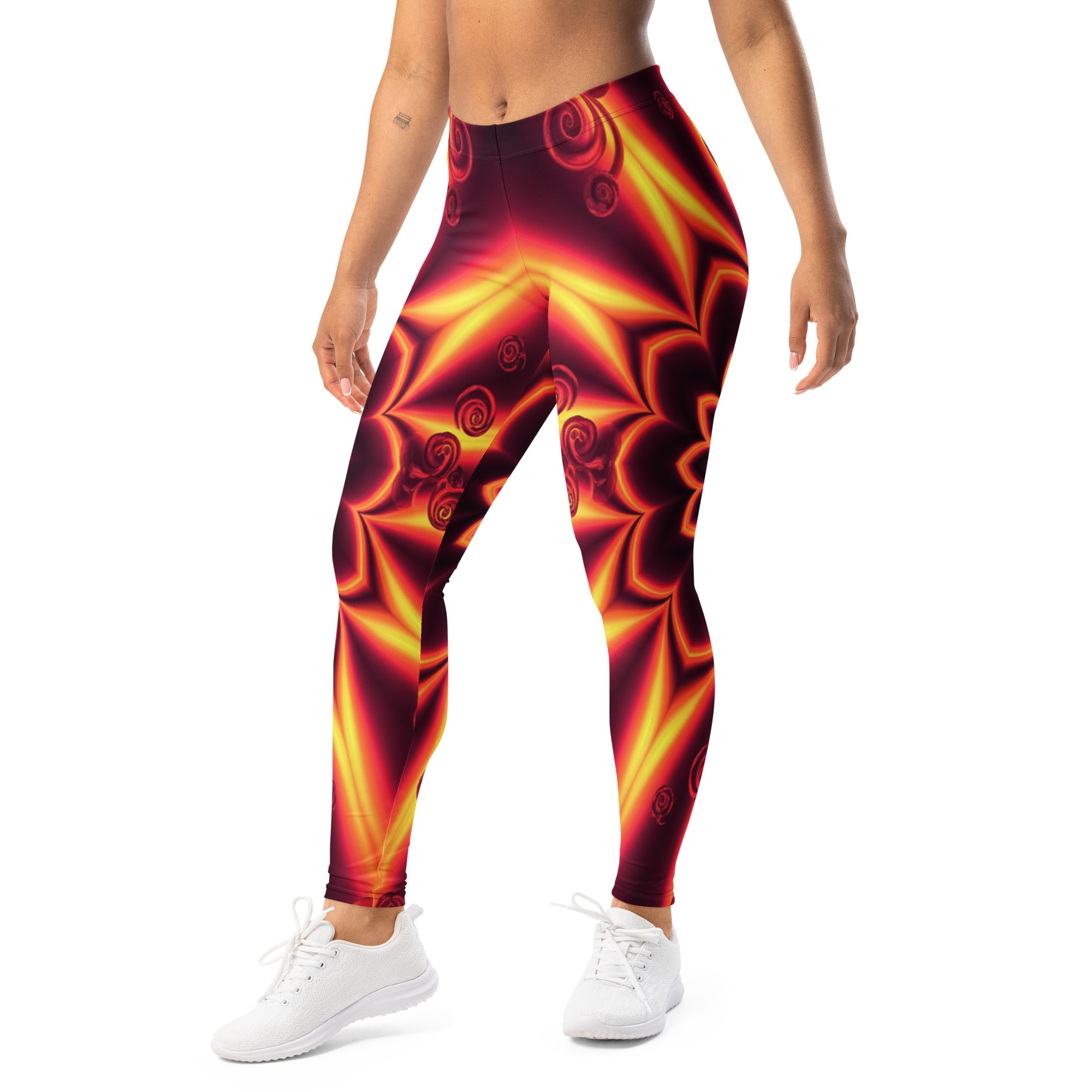 Psychedelic Infrared Leggings | GearBunch