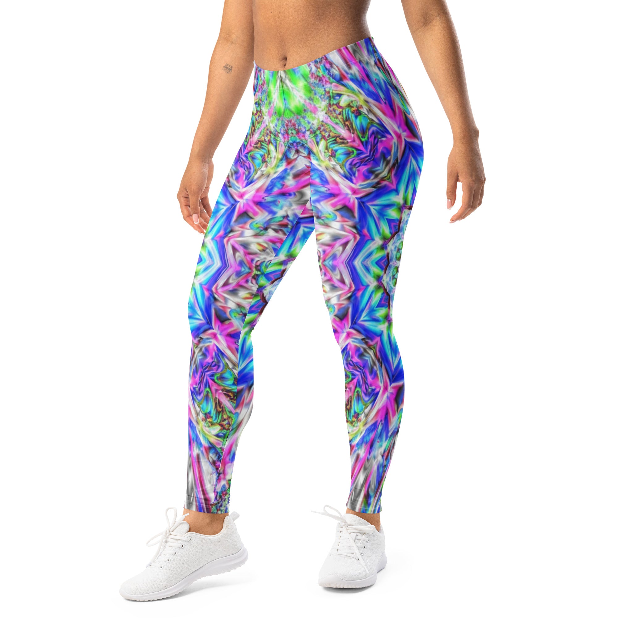 Psychedelic Chrome Spectrum Leggings | GearBunch