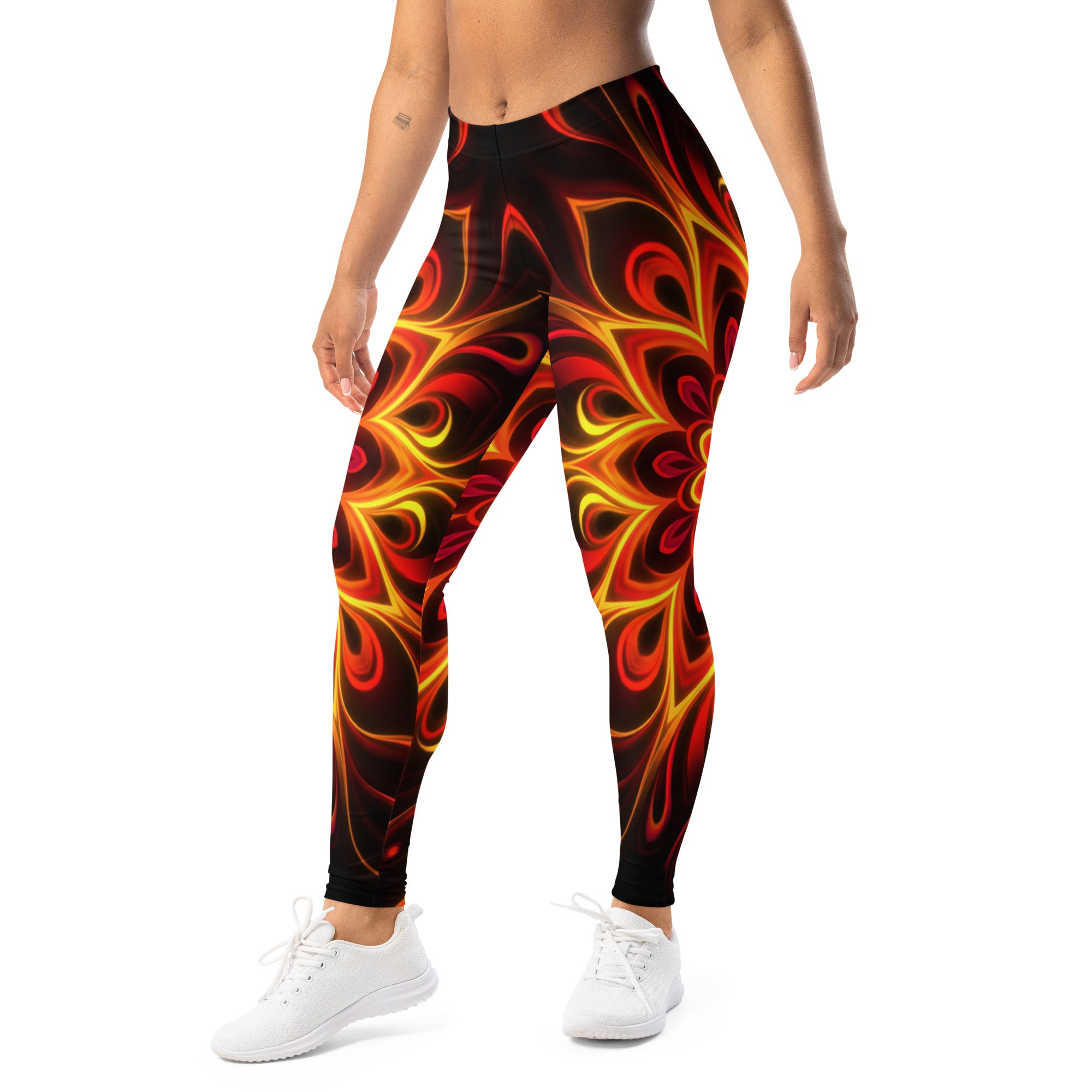 Psychedelic Magma Core Leggings | GearBunch