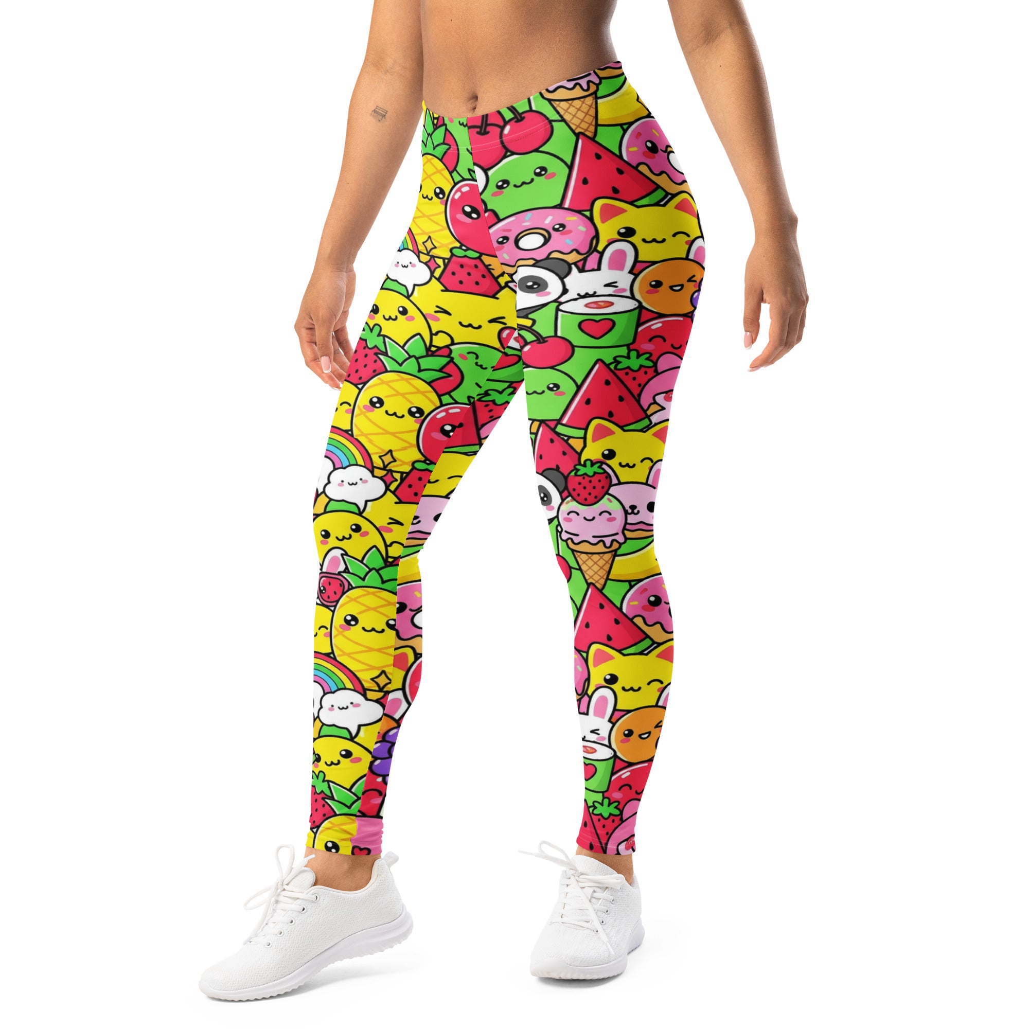 Kawaii Fruit Salad Leggings | GearBunch