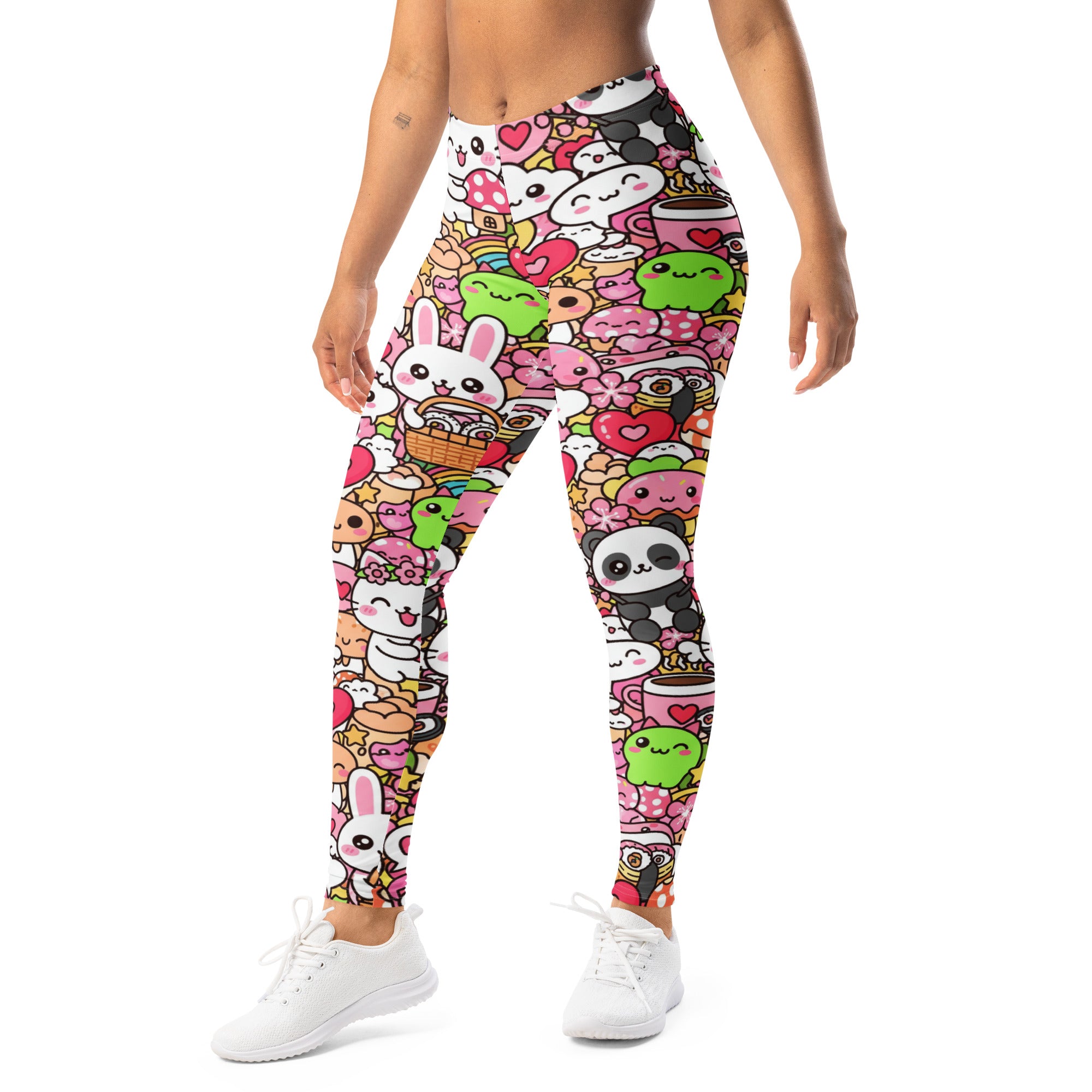 Kawaii Sakura Picnic Leggings | GearBunch