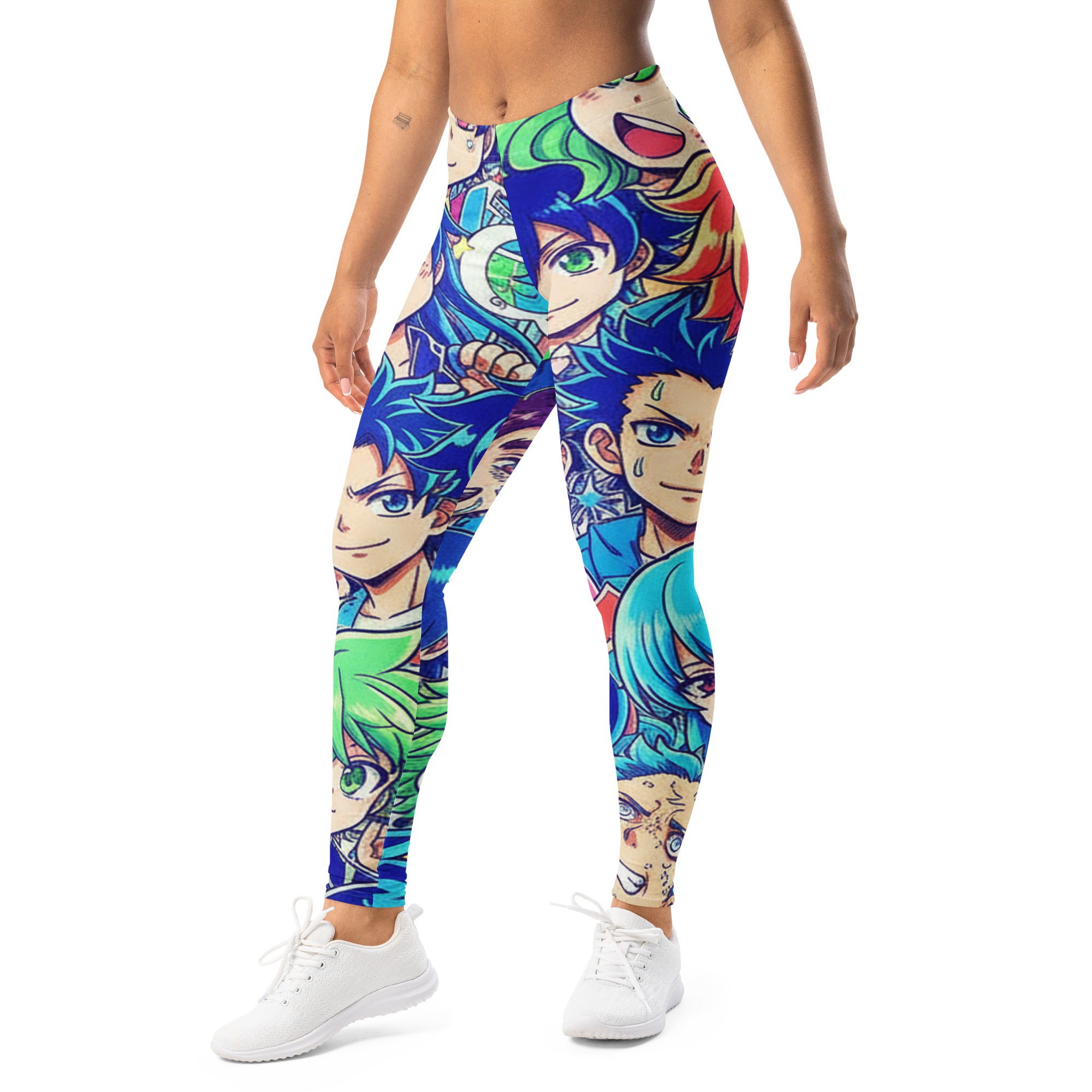 Anime Ocean Wave Leggings | GearBunch