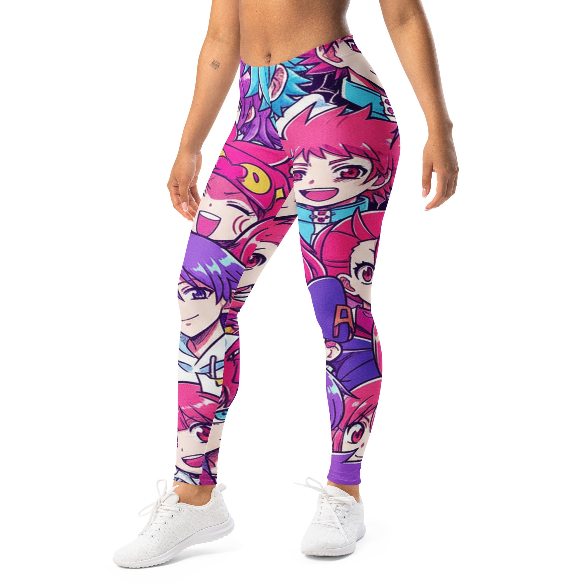 Anime Collage Pop Idol Leggings | GearBunch