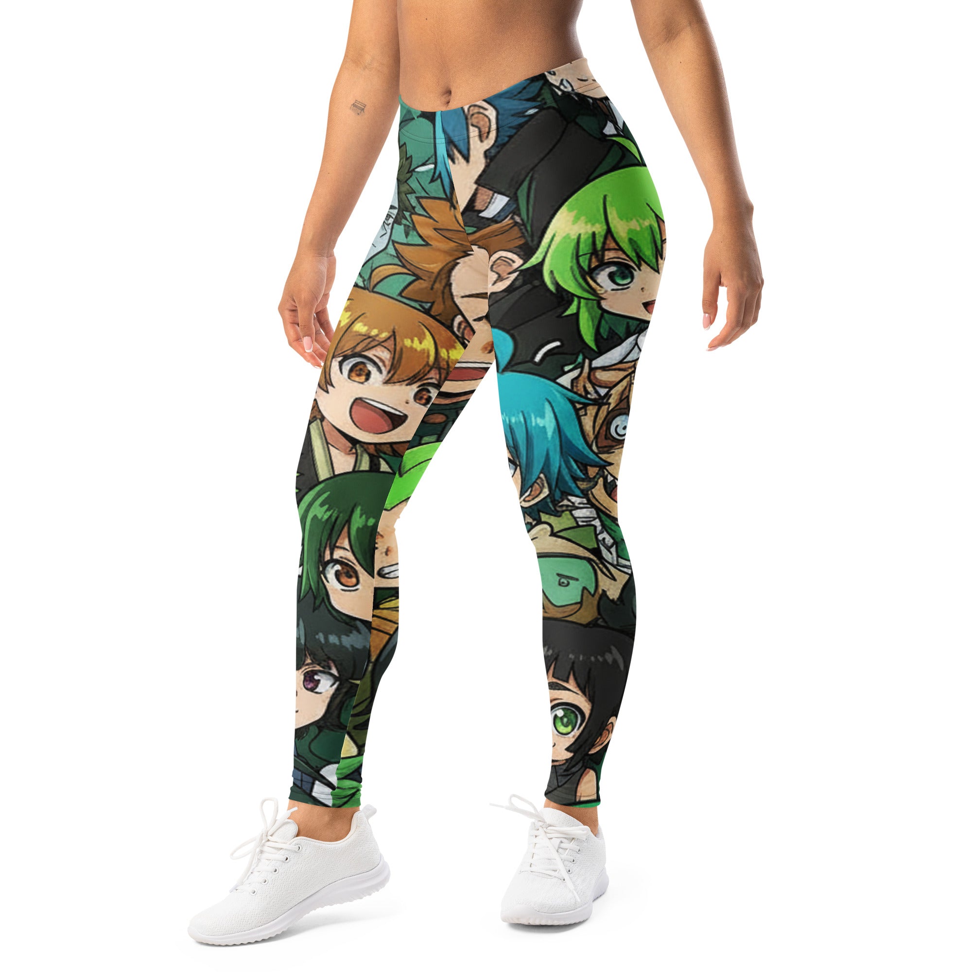 Anime Collage Forest Spirit Leggings | GearBunch