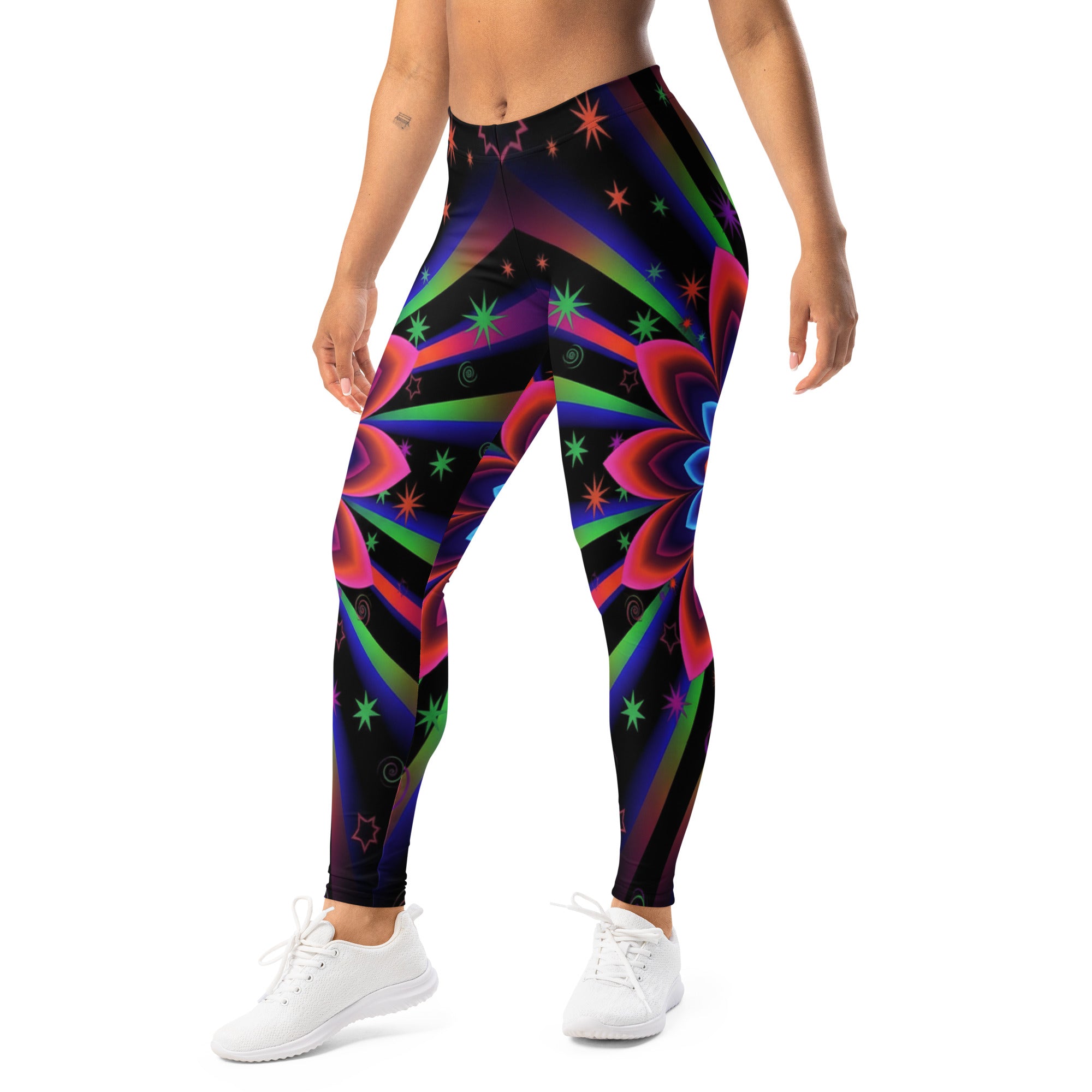 Psychedelic Blacklight Leggings | GearBunch
