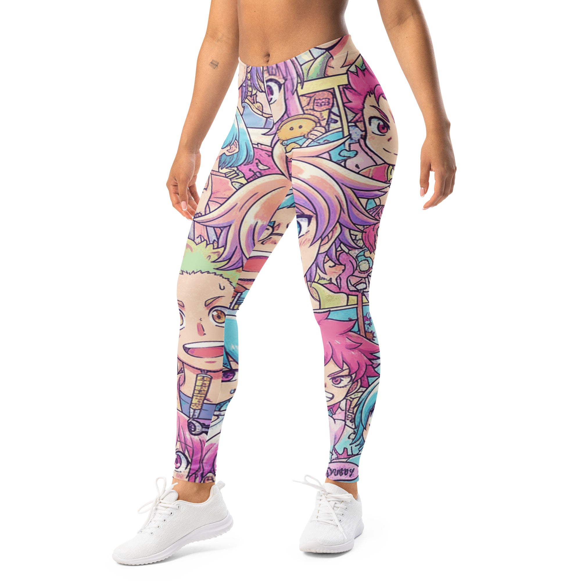 Anime Collage Pastel Dream Leggings | GearBunch