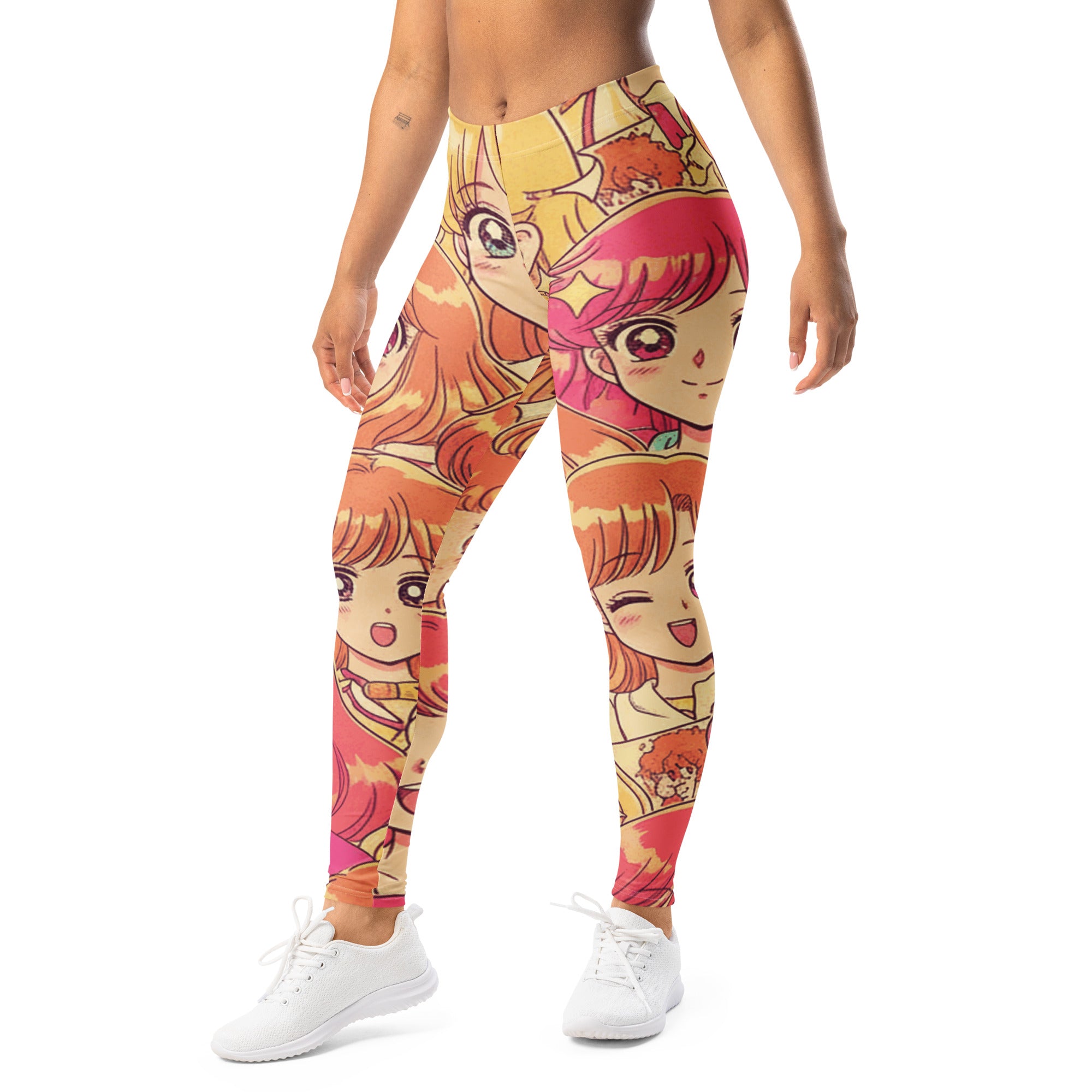 Anime Collage Retro Shojo Leggings | GearBunch