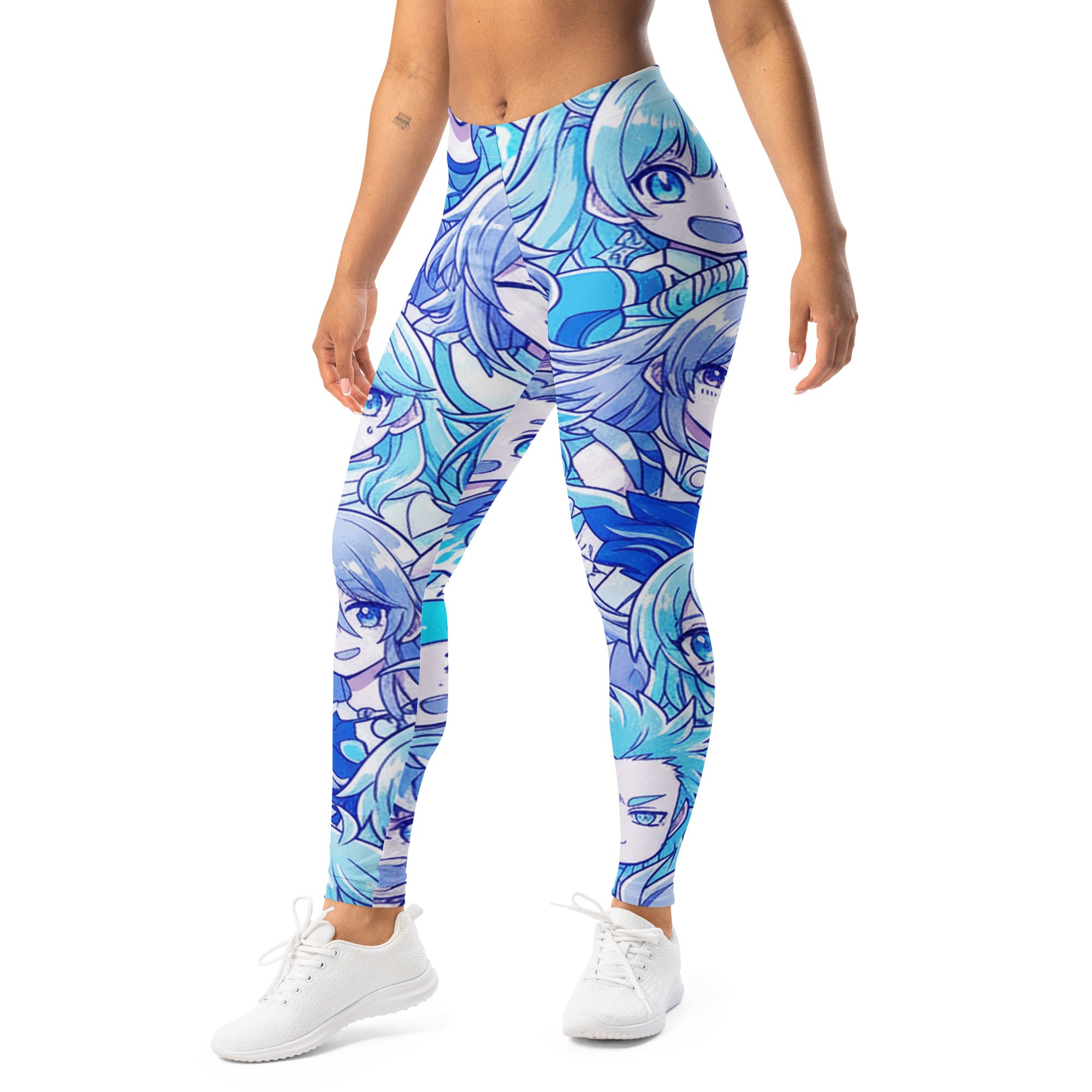 Anime Collage Ice Kingdom Leggings | GearBunch