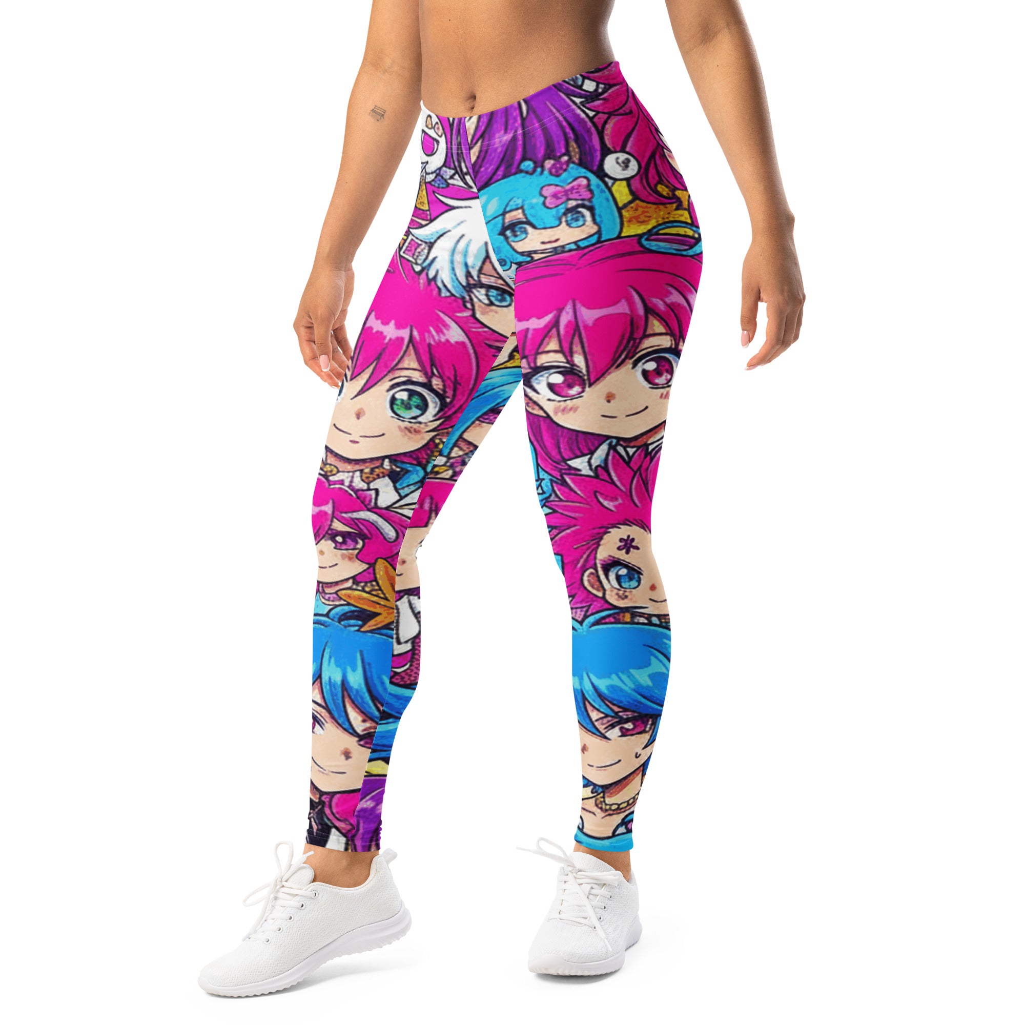 Anime Collage Pop Idol Leggings | GearBunch