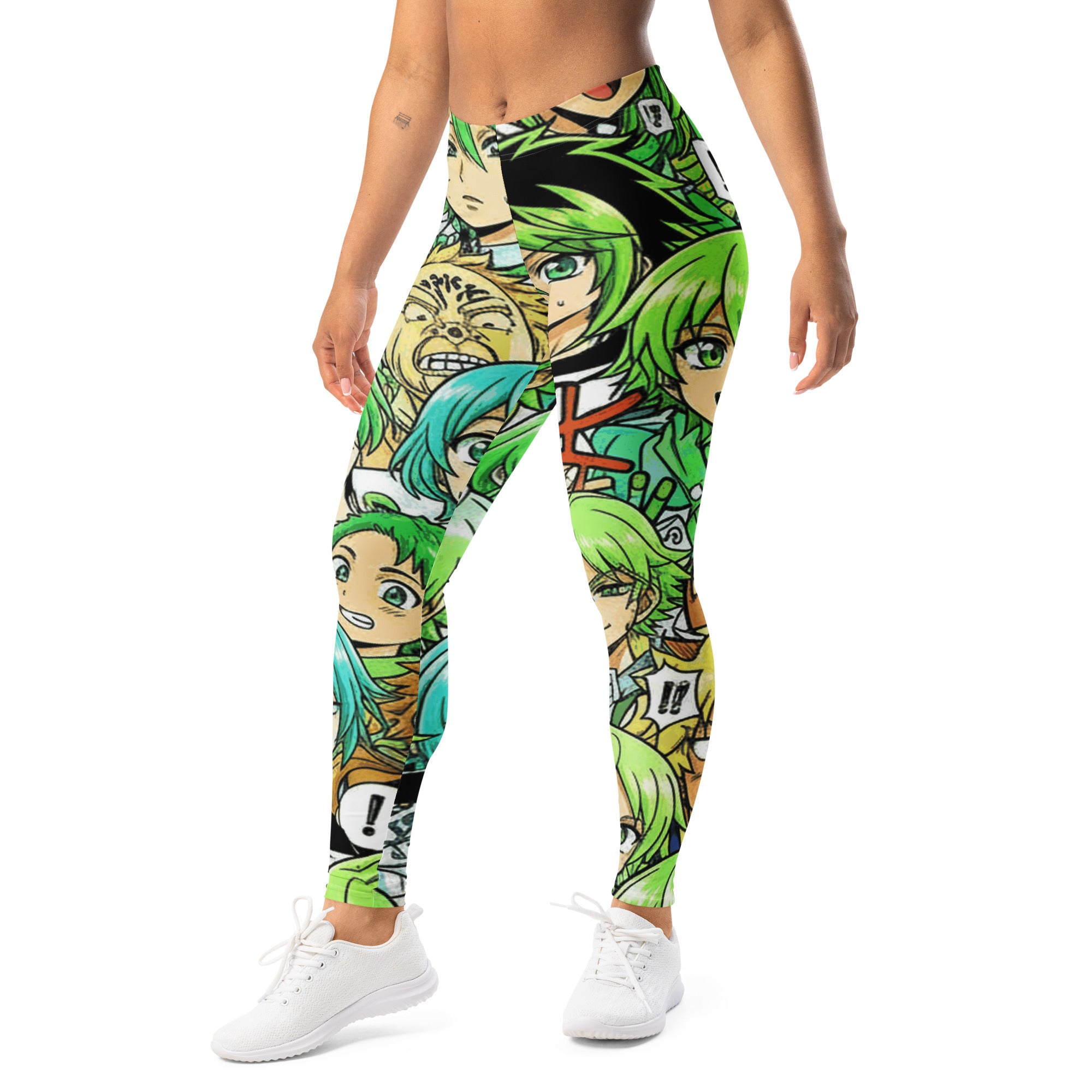 Anime Collage Forest Spirit Leggings | GearBunch